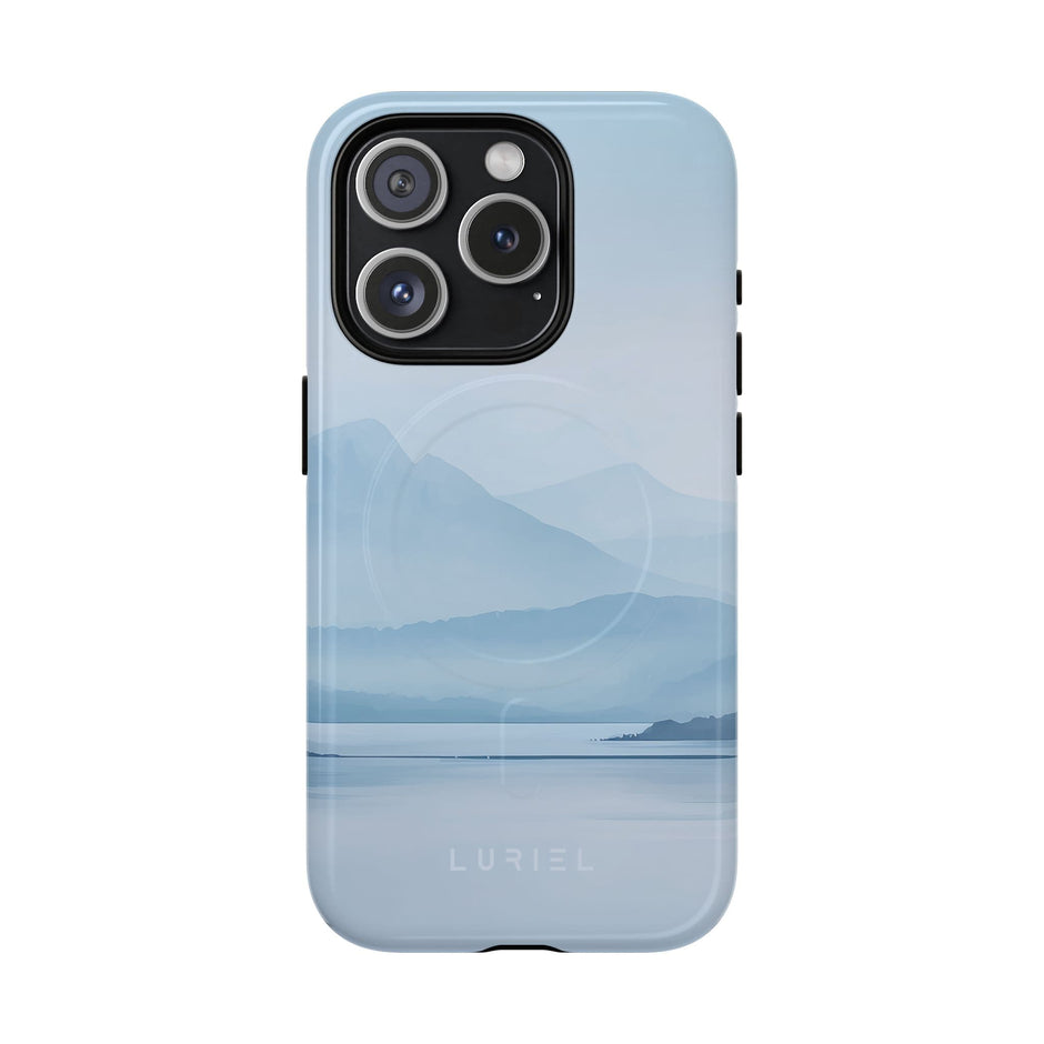 Phone Case Misty Blue Mountain Lake Tough Magsafe Case Misty Blue Mountain Lake Tough Magsafe Case