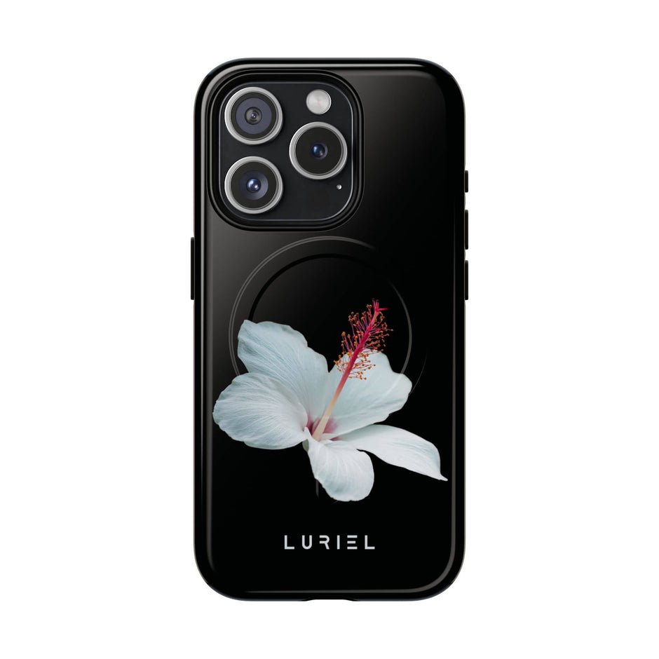 Phone Case White Hibiscus Floral Tough Magsafe Case White Hibiscus Floral Tough Magsafe Case