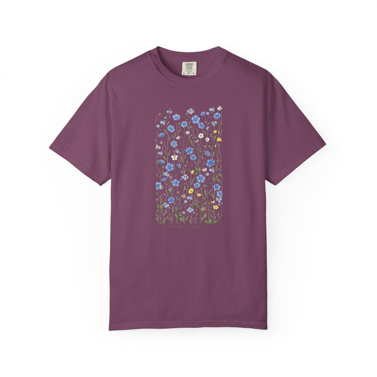 T-Shirt Blue Wildflowers Meadow T-Shirt Blue Wildflowers Meadow T-Shirt