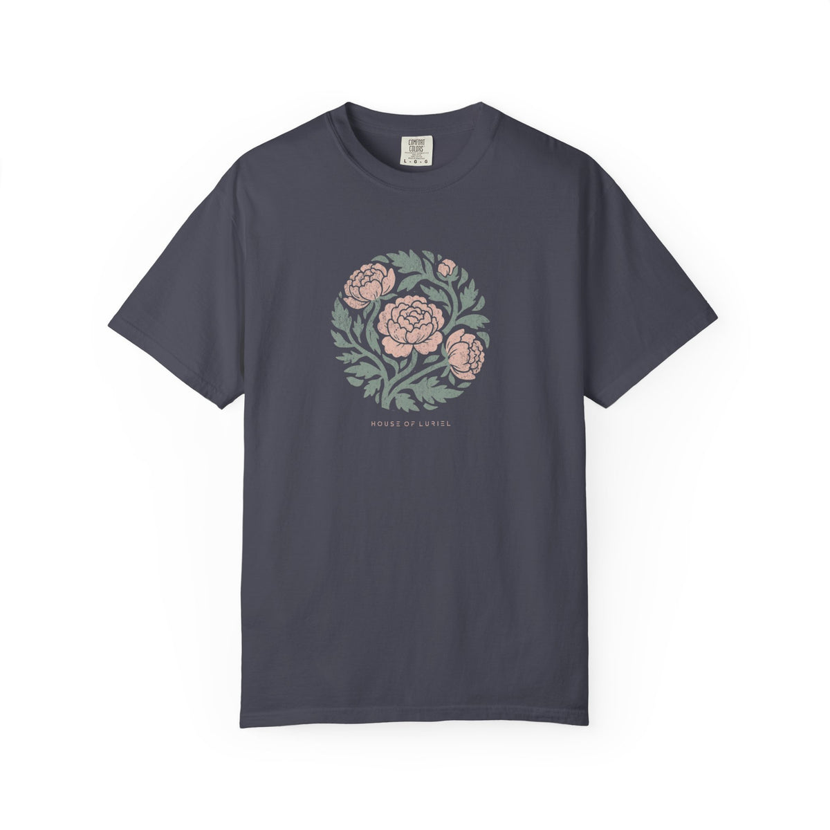 T-Shirt Floral Peony Circle T-Shirt Floral Peony Circle T-Shirt