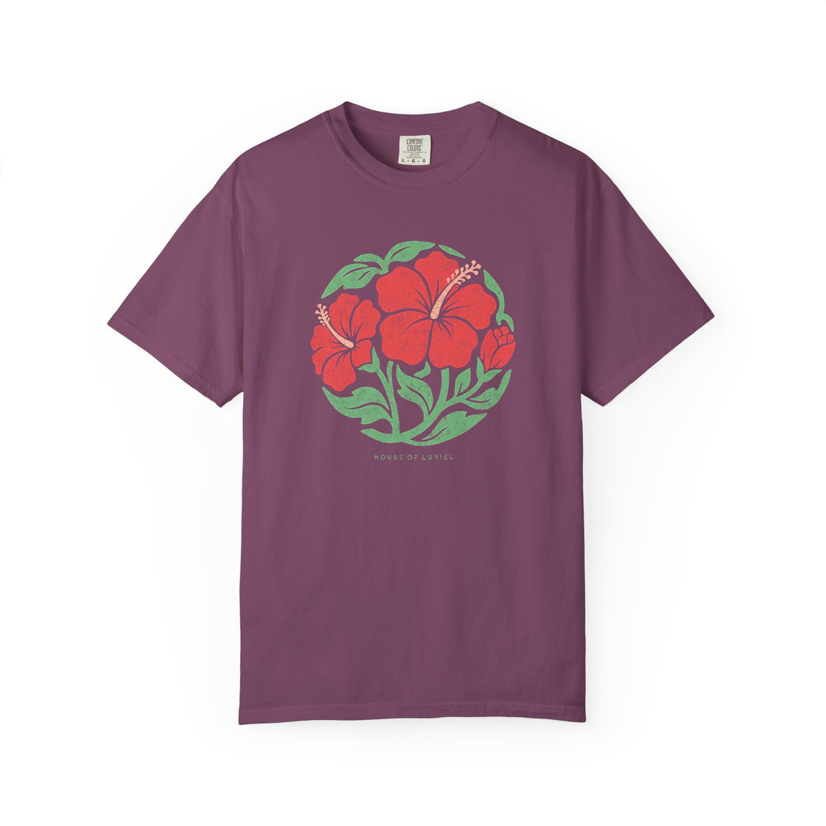 T-Shirt Hibiscus Circle Floral T-Shirt Hibiscus Circle Floral T-Shirt