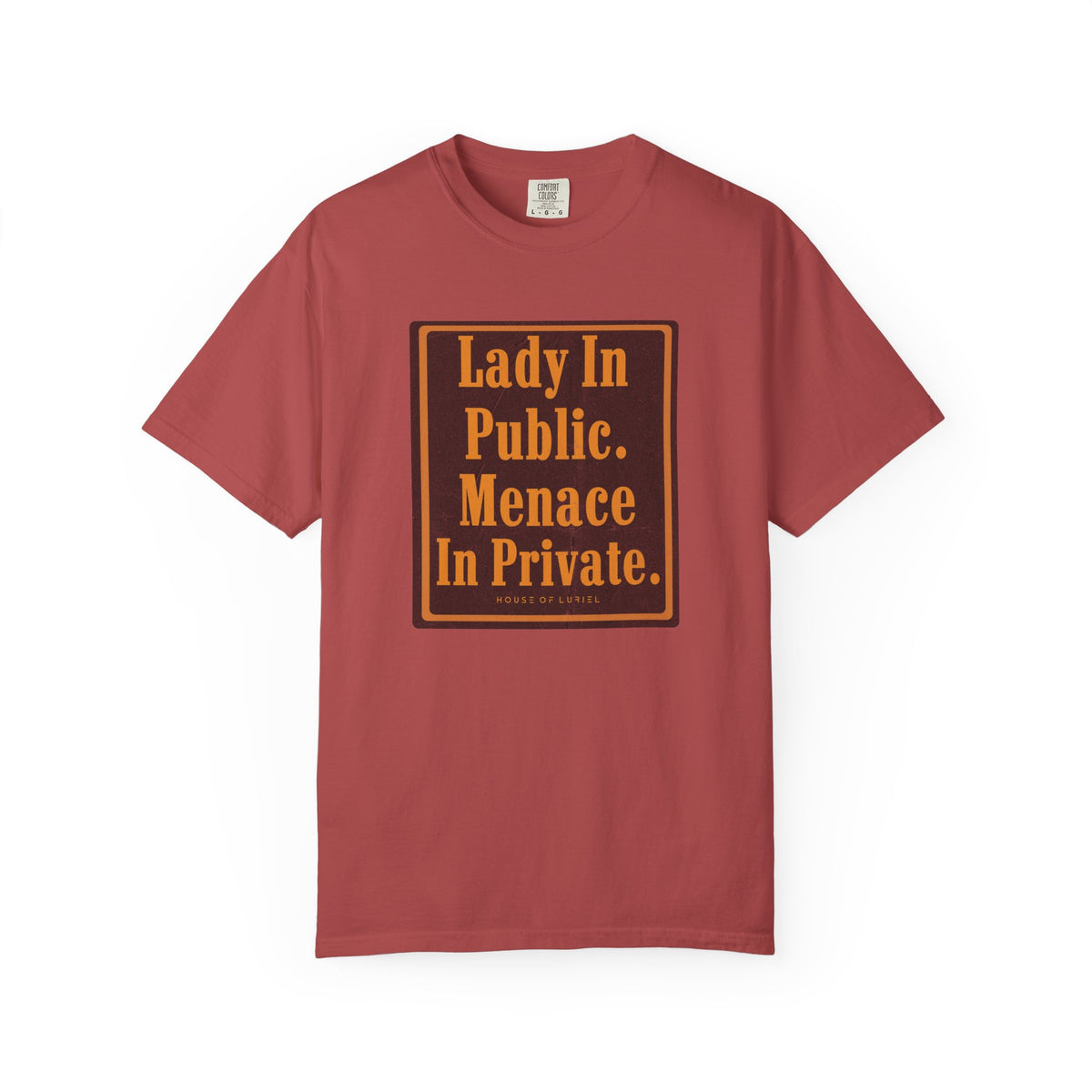 T-Shirt Lady In Public. Menace In Private. T-Shirt Lady In Public. Menace In Private. T-Shirt