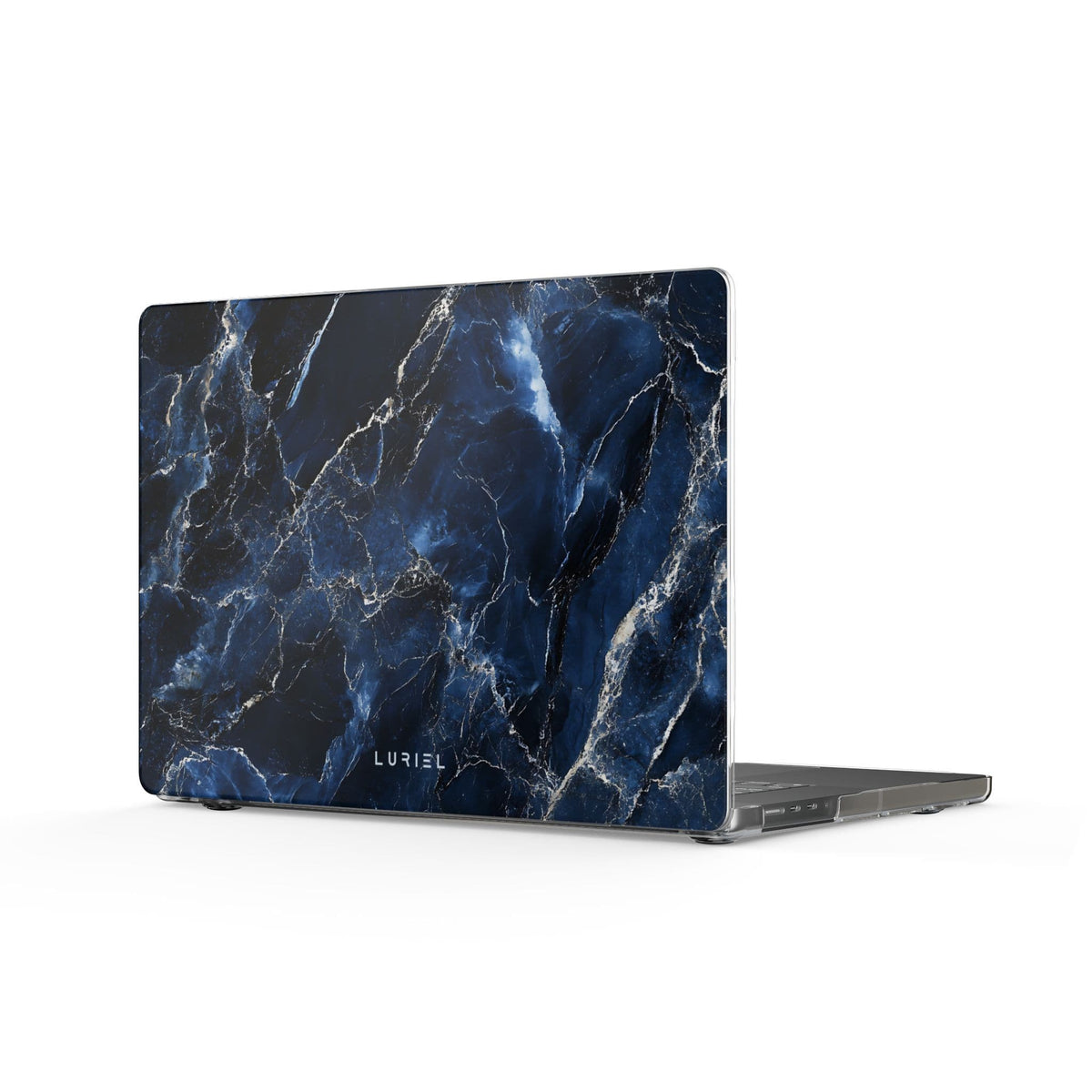Laptop Sleeve Poseidon Clear MacBook Case | Navy Blue Marble Laptop Skin Poseidon Clear MacBook Case | Navy Blue Marble Laptop Skin
