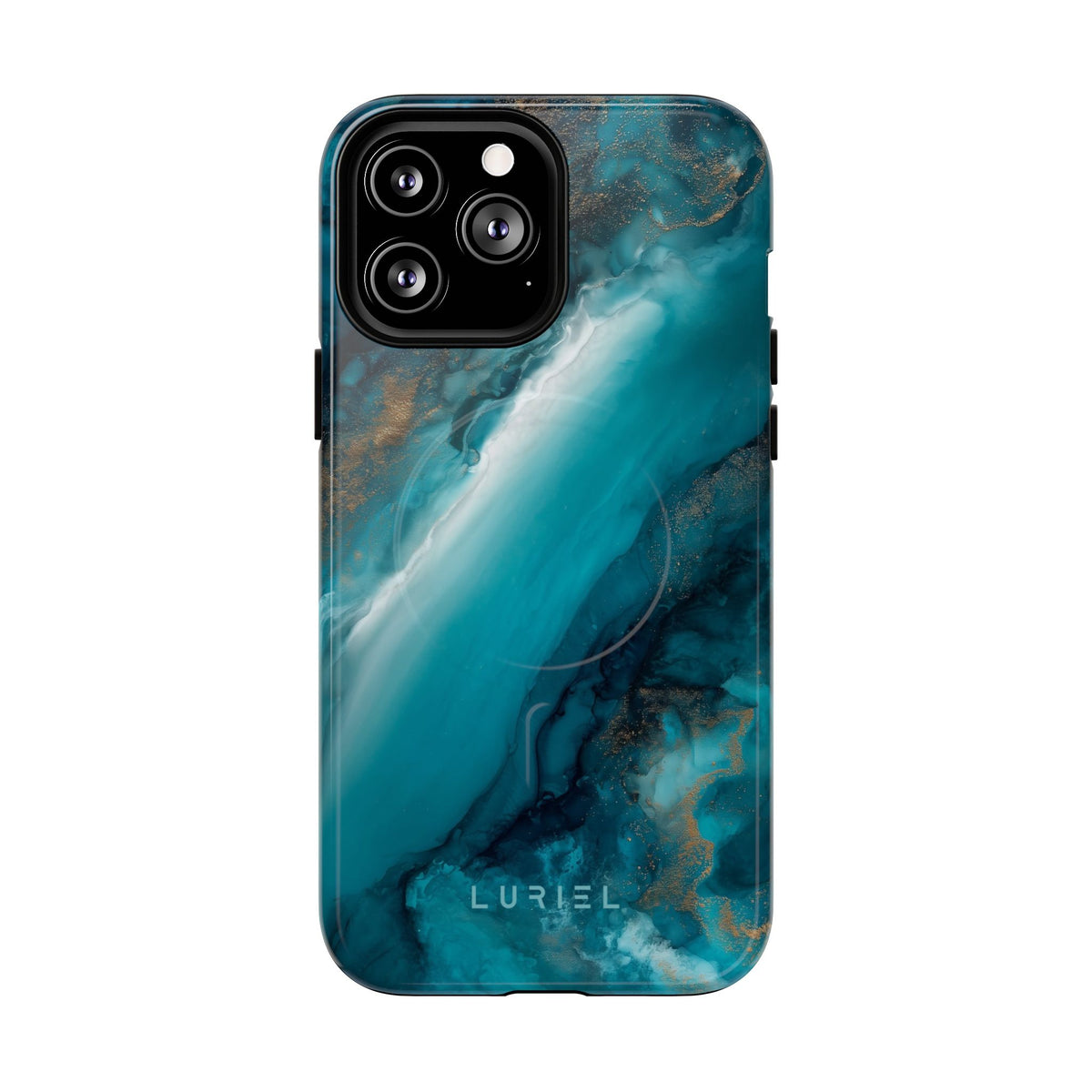 Phone Case Teal Agate Swirls Tough Magsafe Case Teal Agate Swirls Tough Magsafe Case