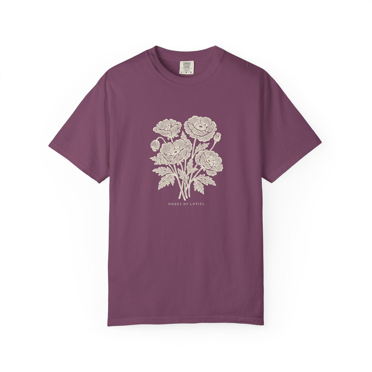 T-Shirt Floral Poppy Bouquet T-Shirt Floral Poppy Bouquet T-Shirt