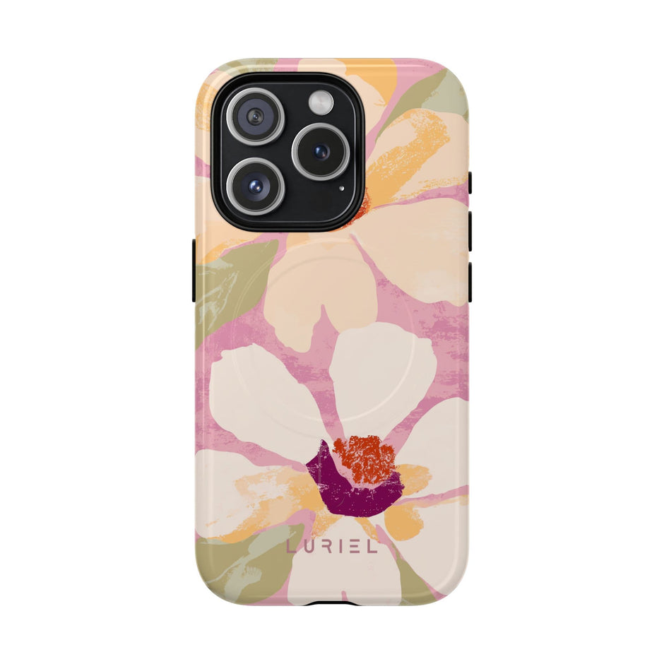 Phone Case Pink Floral Watercolour Tough Magsafe Case Pink Floral Watercolour Tough Magsafe Case