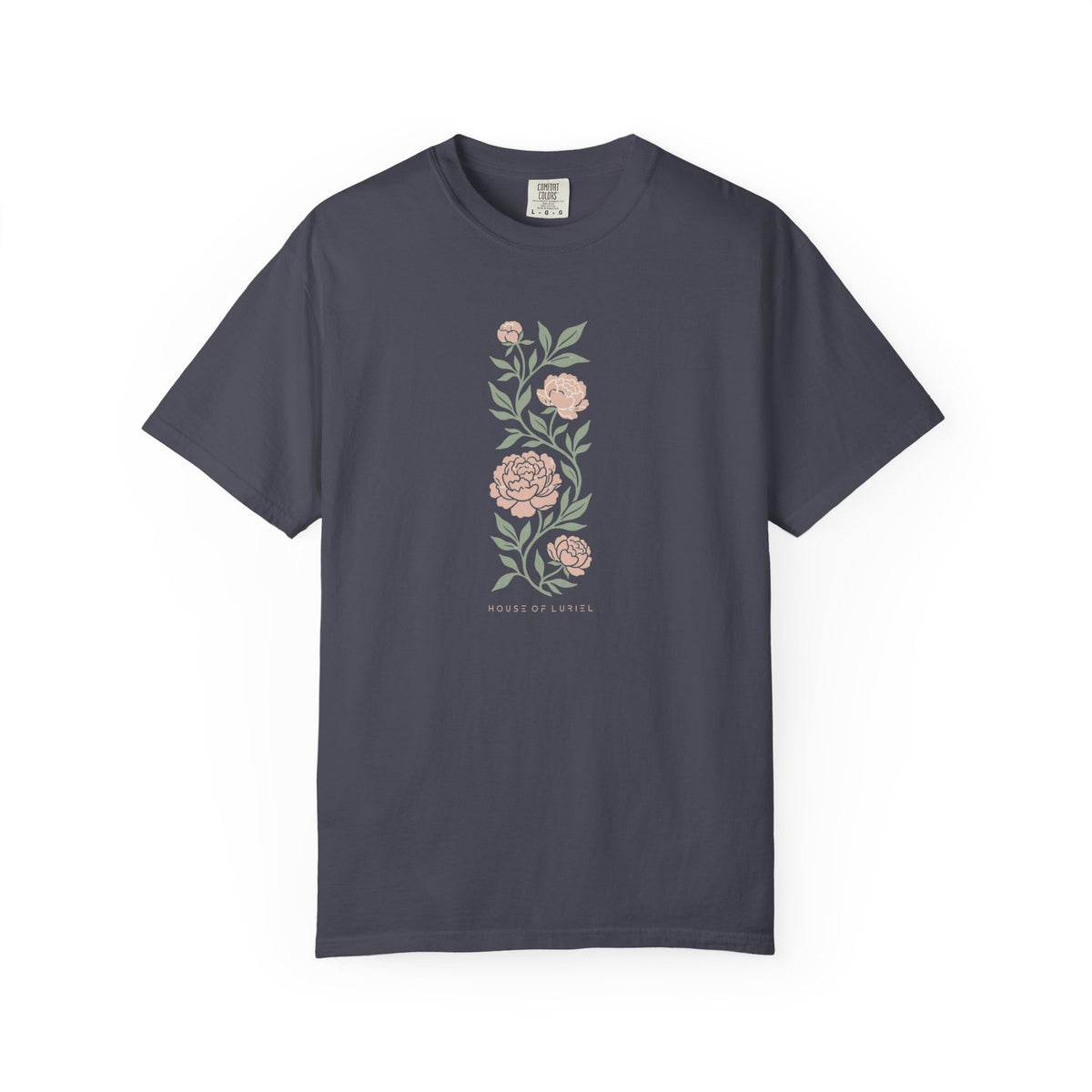 T-Shirt Vertical Floral Peony T-Shirt Vertical Floral Peony T-Shirt