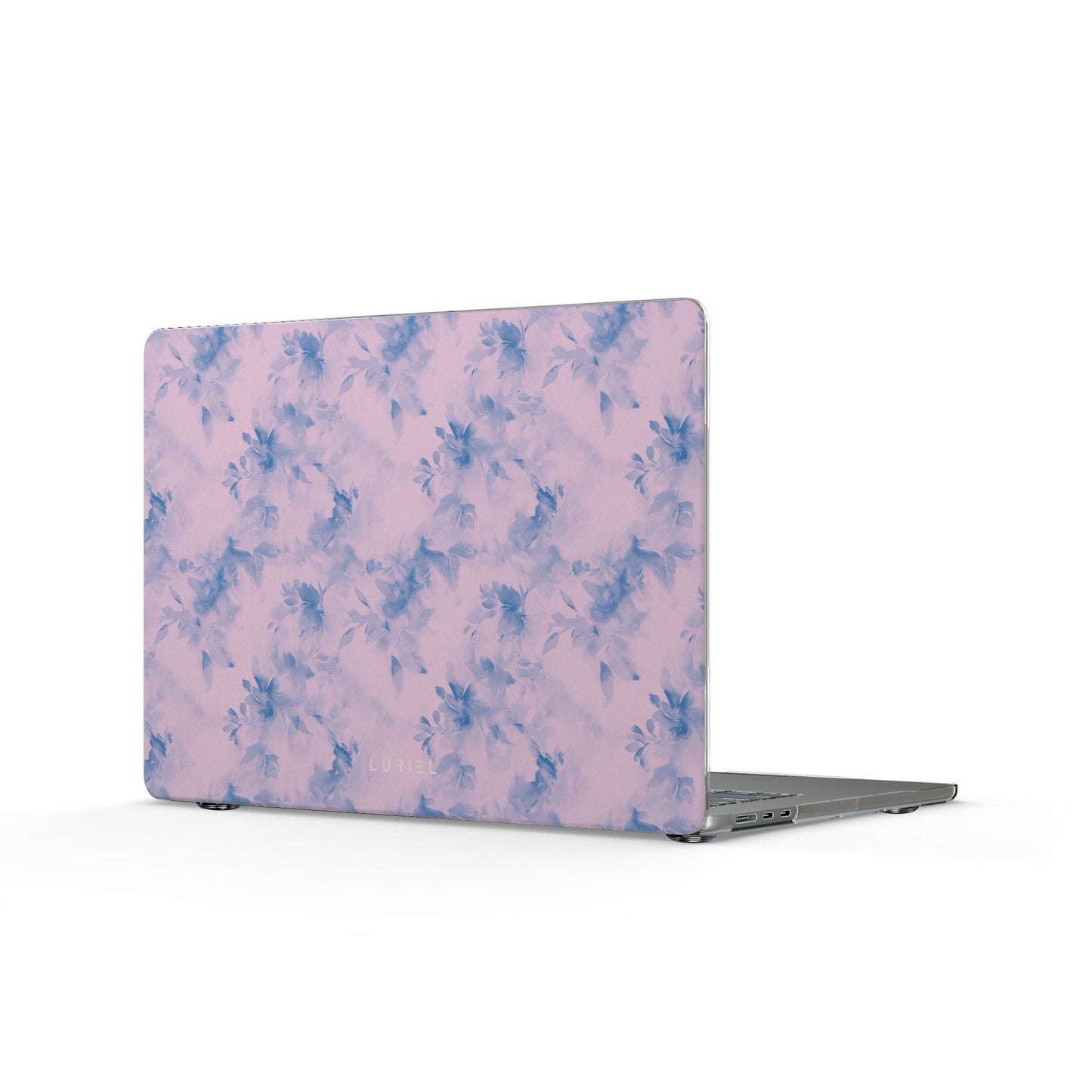 Laptop Sleeve Pinky Blue Floral MacBook Case | Pastel Laptop Cover Pinky Blue Floral MacBook Case | Pastel Laptop Cover