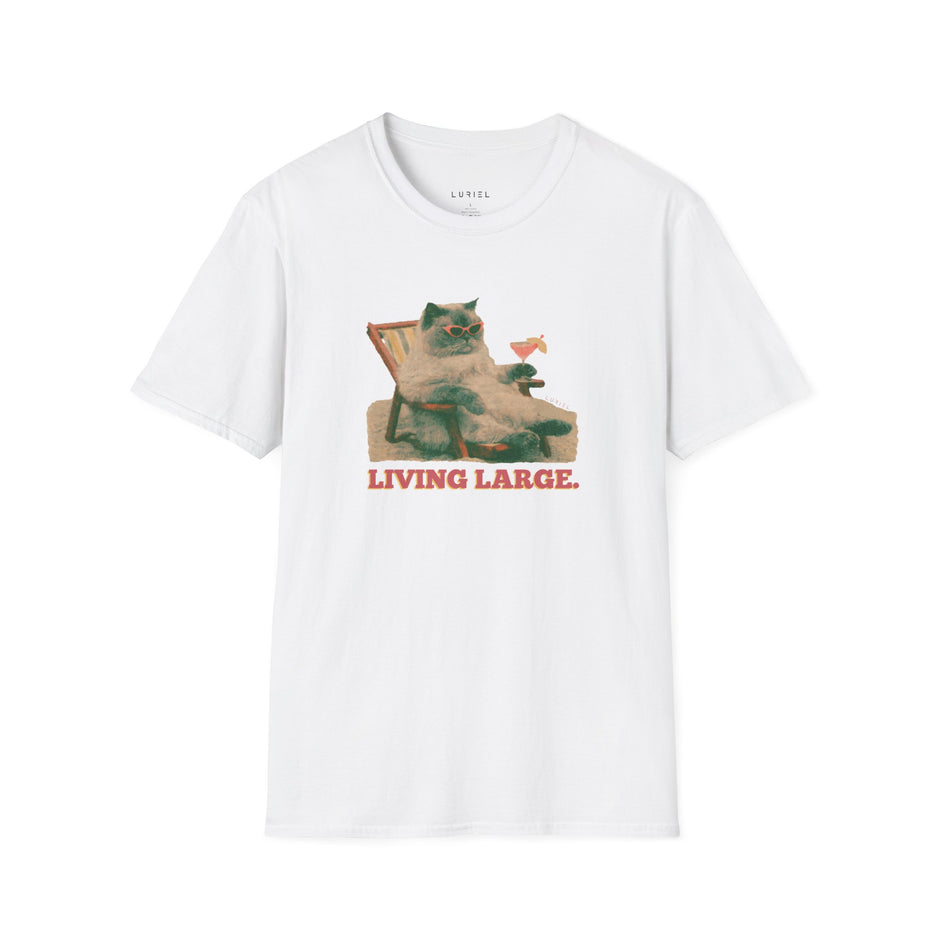T-Shirt Living Large Cat T-Shirt Living Large Cat T-Shirt