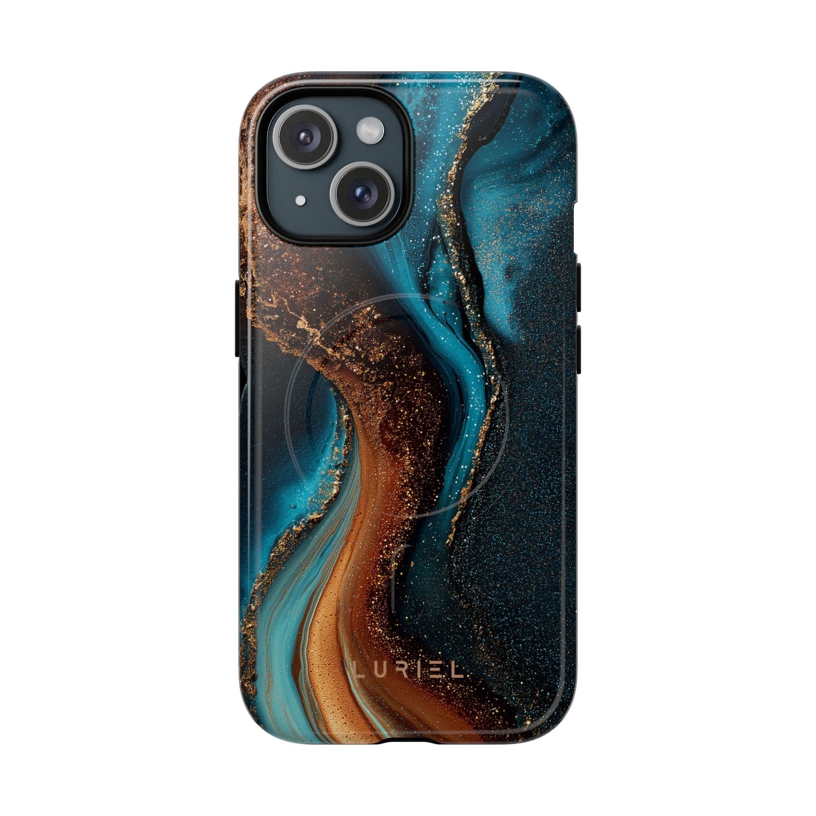 Phone Case Blue Orange Agate Tough Magsafe Case Blue Orange Agate Tough Magsafe Case