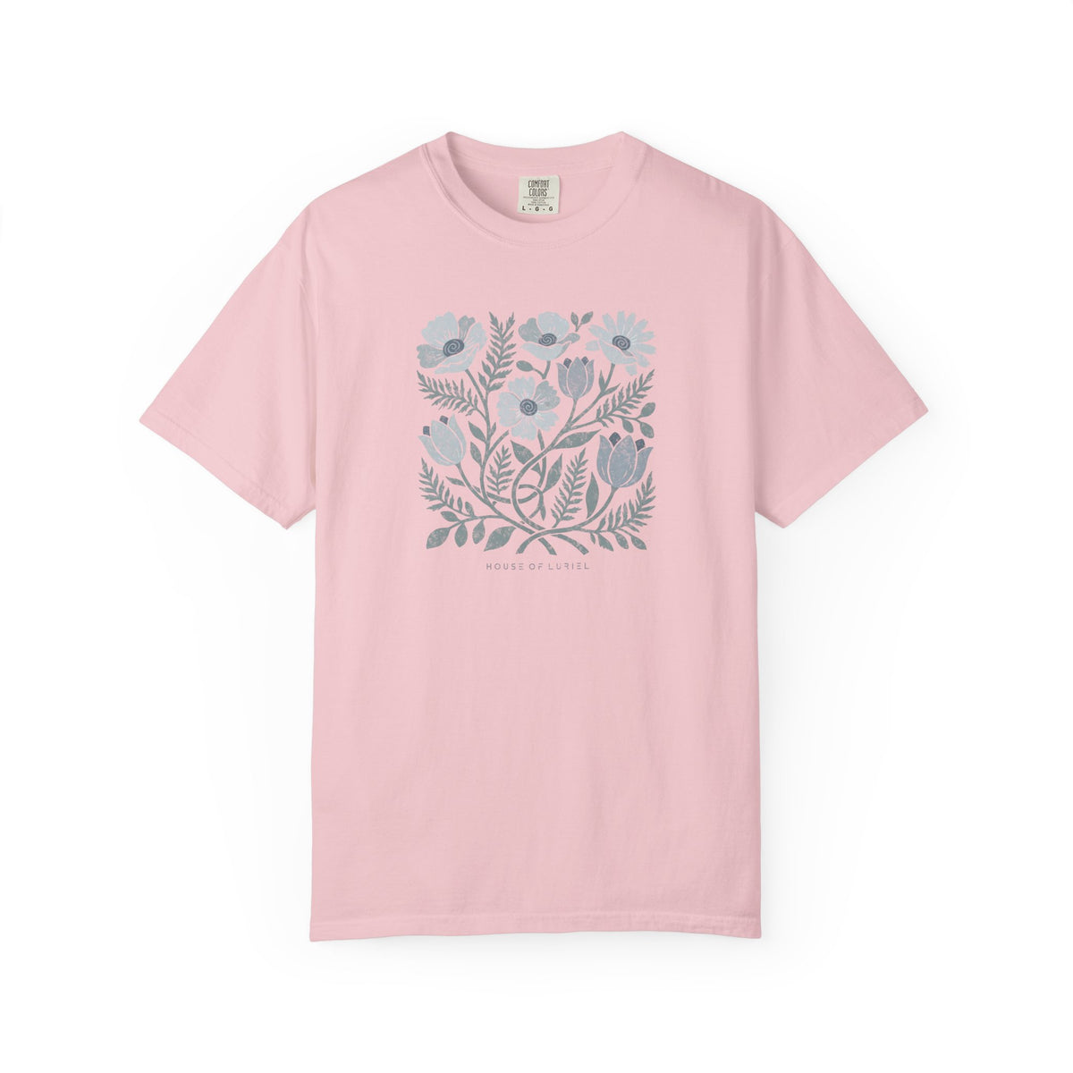 T-Shirt Floral Art Square Print T-Shirt Floral Art Square Print T-Shirt