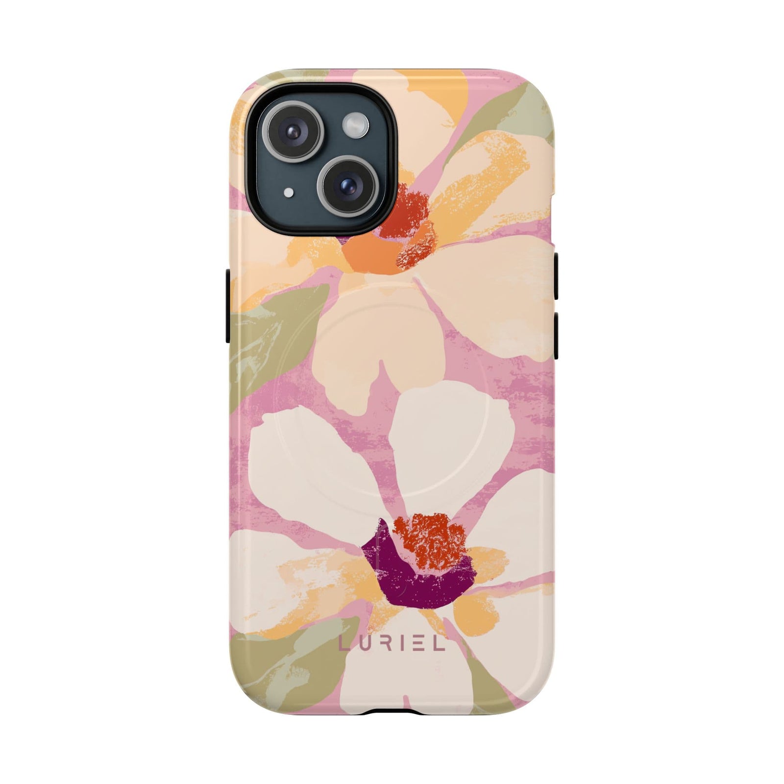 Phone Case Pink Floral Watercolour Tough Magsafe Case Pink Floral Watercolour Tough Magsafe Case