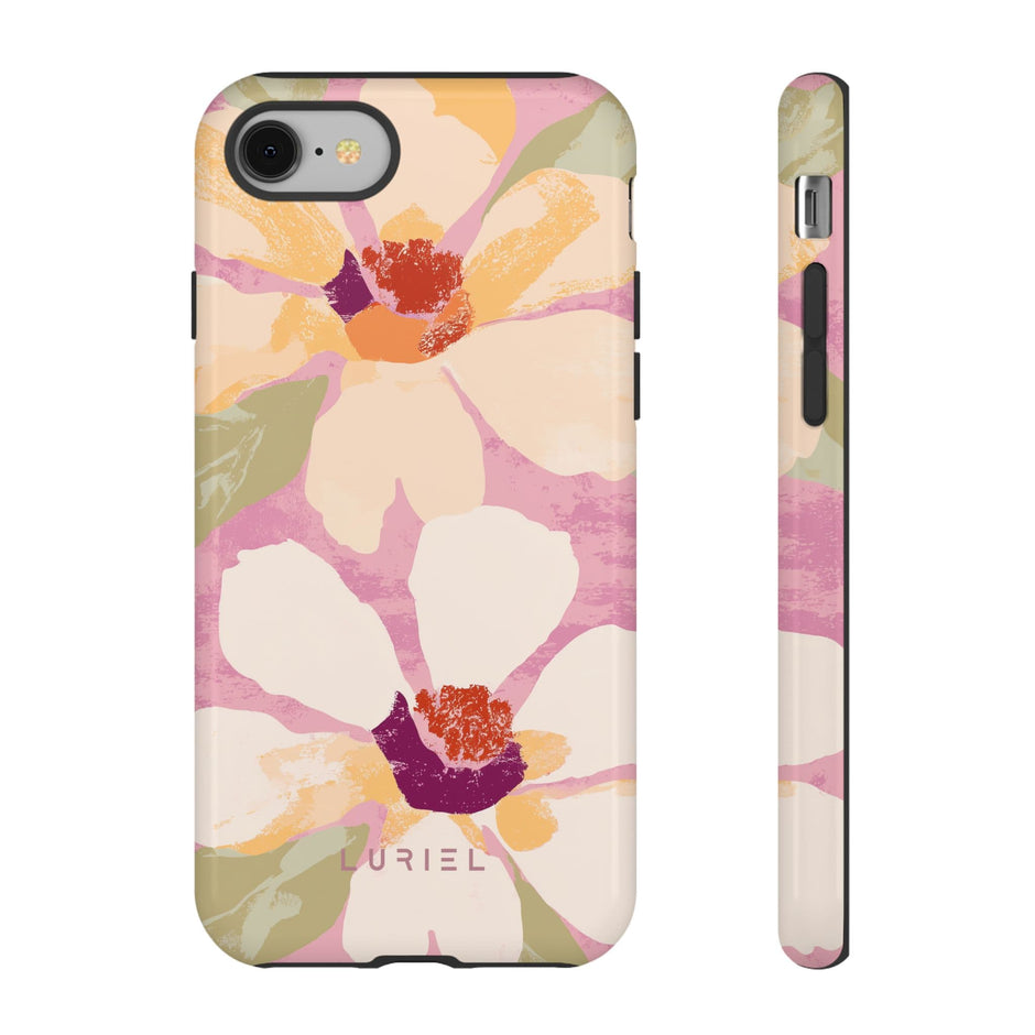 Phone Case Pink Floral Watercolor Tough Phone Case Pink Floral Watercolor Tough Phone Case