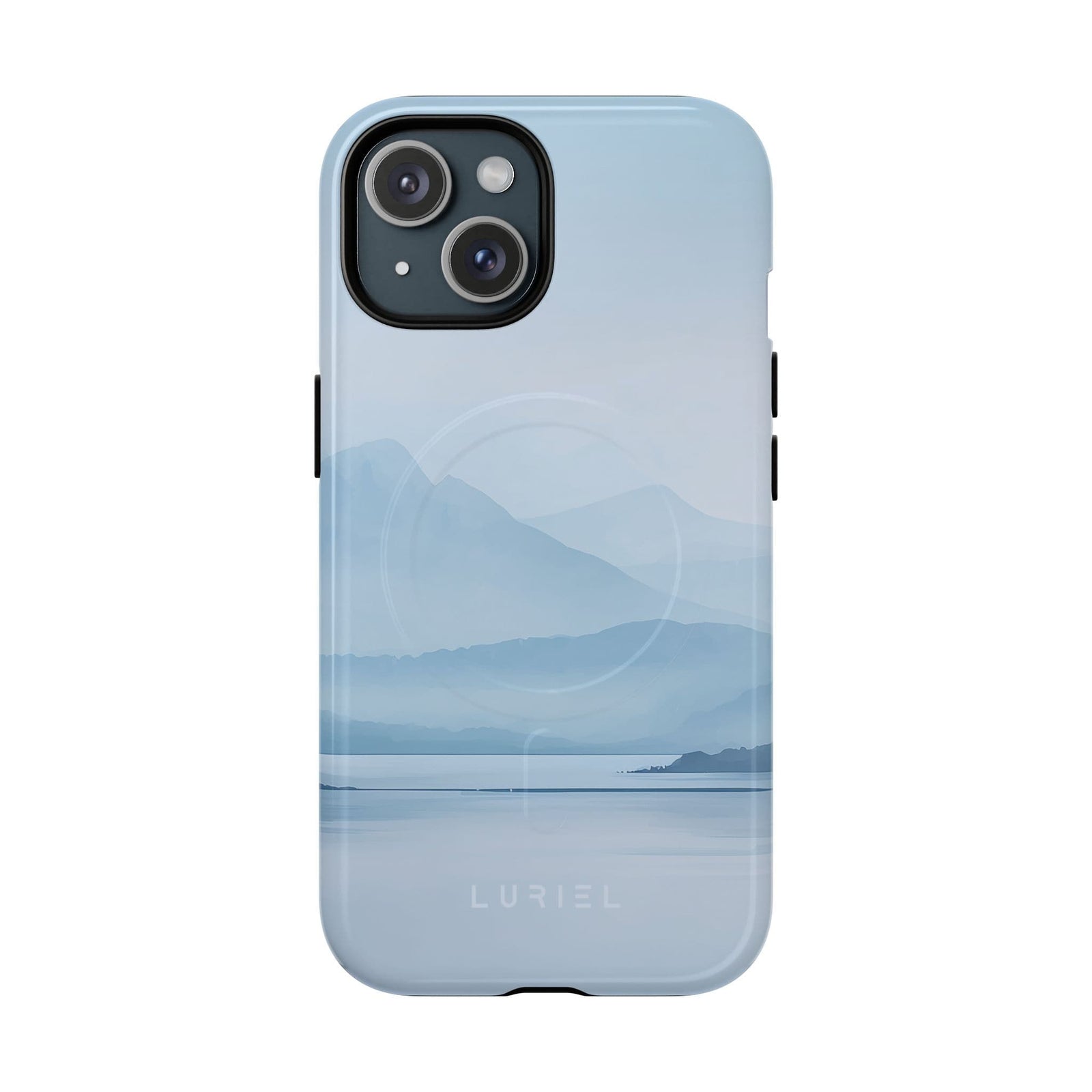 Phone Case Misty Blue Mountain Lake Tough Magsafe Case Misty Blue Mountain Lake Tough Magsafe Case
