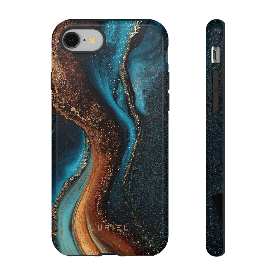 Phone Case Blue Orange Agate Tough Phone Case Blue Orange Agate Tough Phone Case