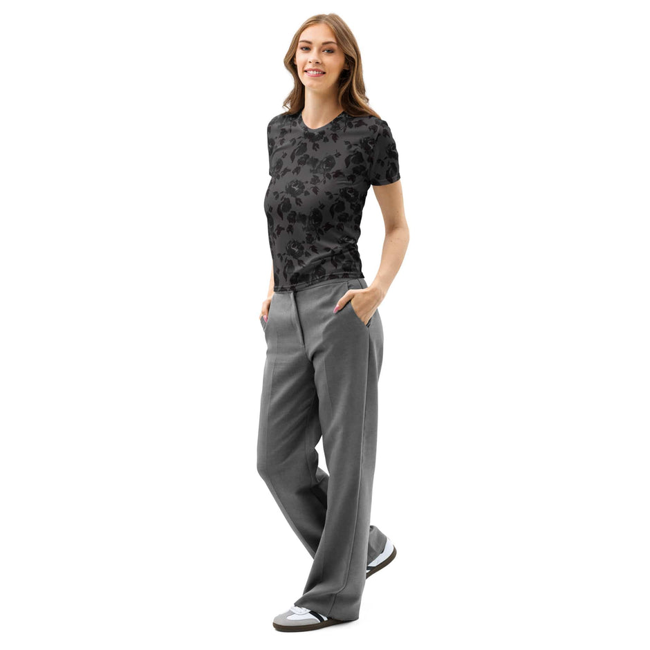 Rose Noire Women’s cotton crew neck t-shirt Rose Noire Women’s cotton crew neck t-shirt