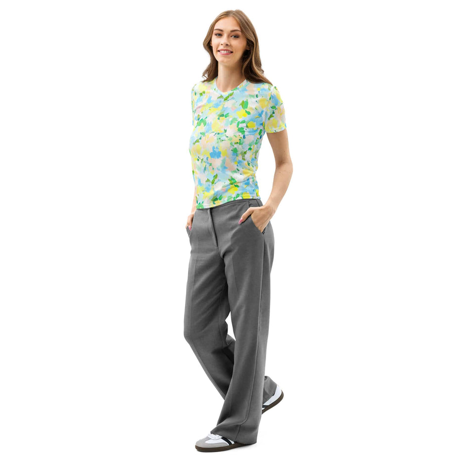 In Bloom II Women’s cotton crew neck t-shirt In Bloom II Women’s cotton crew neck t-shirt
