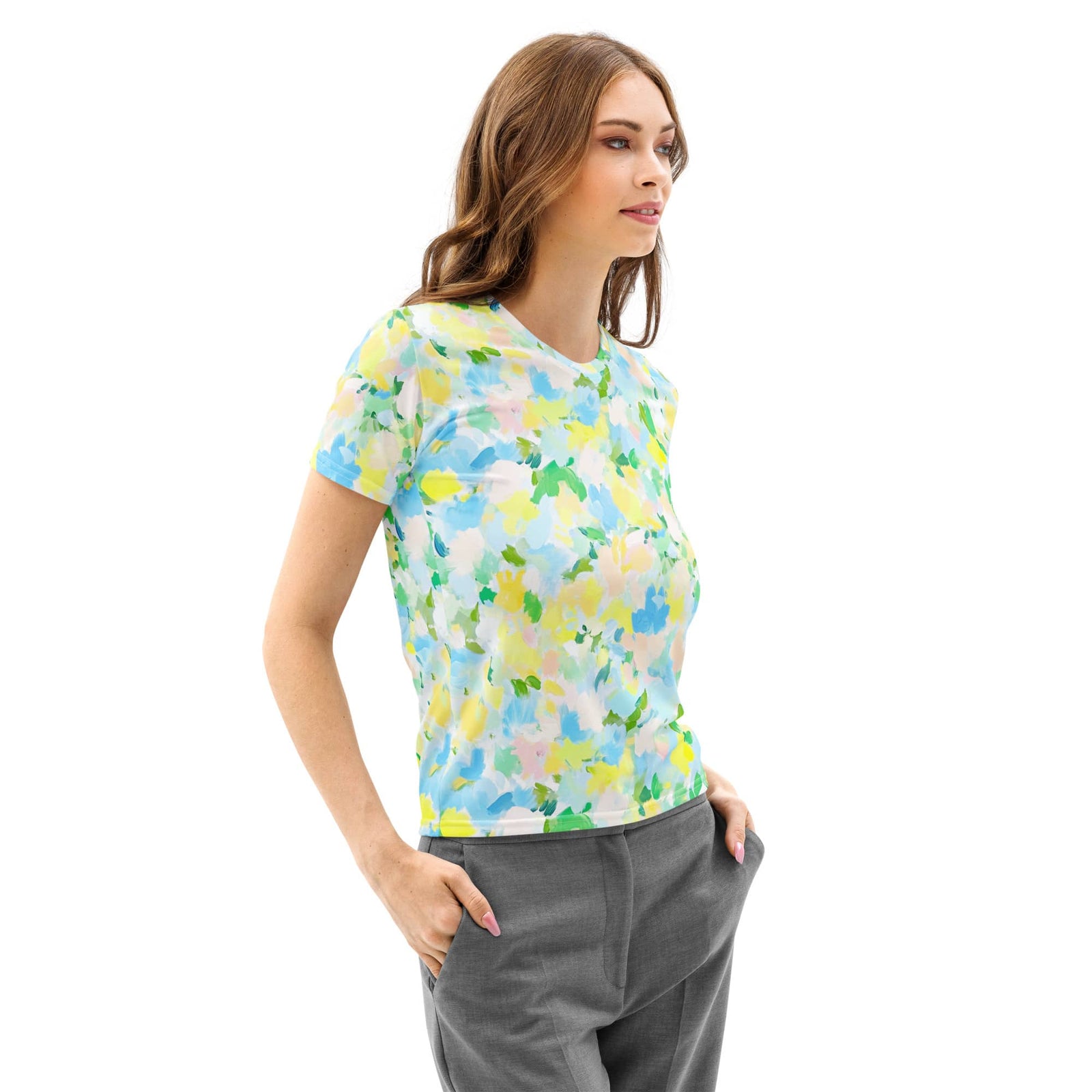 In Bloom II Women’s cotton crew neck t-shirt In Bloom II Women’s cotton crew neck t-shirt