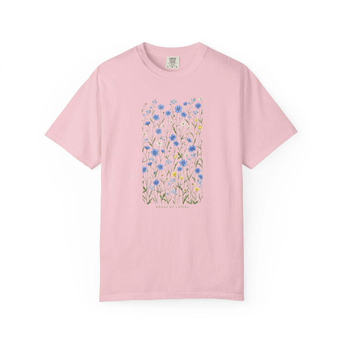 T-Shirt Blue Wildflowers Meadow T-Shirt Blue Wildflowers Meadow T-Shirt