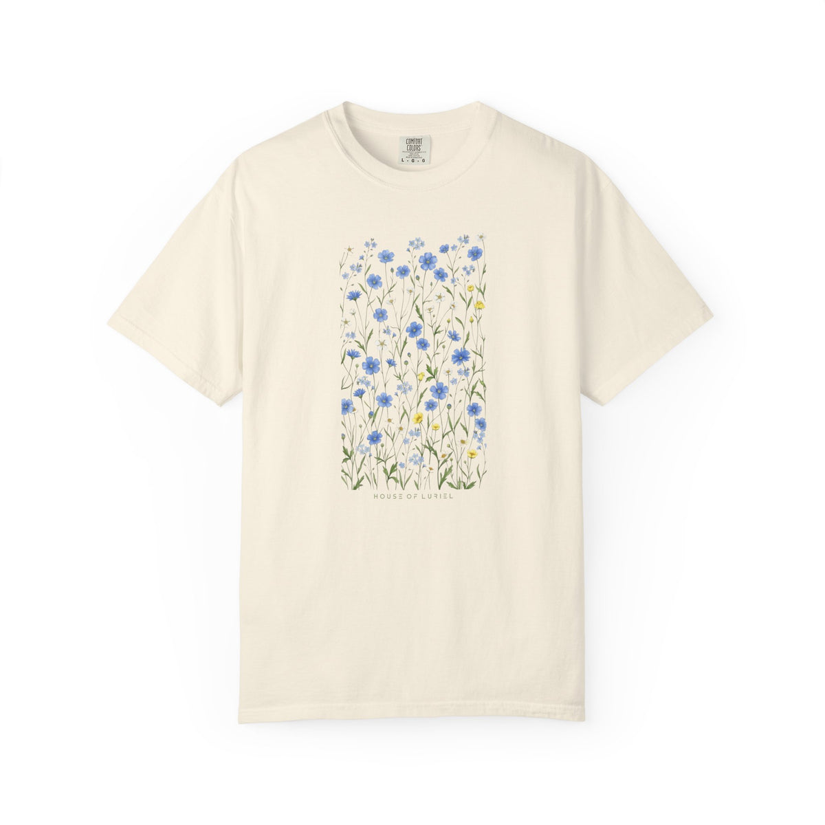 T-Shirt Blue Wildflowers Meadow T-Shirt Blue Wildflowers Meadow T-Shirt