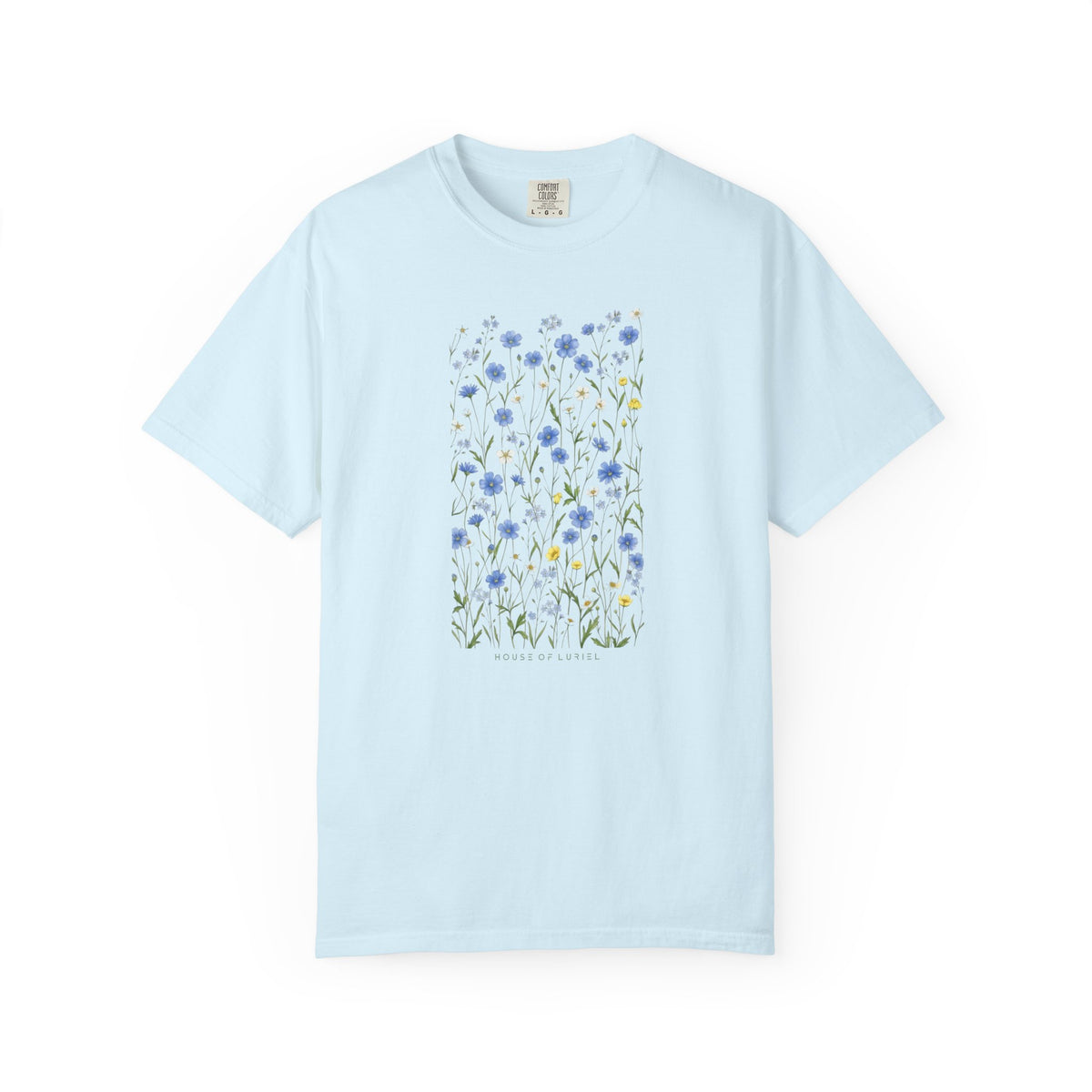 T-Shirt Blue Wildflowers Meadow T-Shirt Blue Wildflowers Meadow T-Shirt