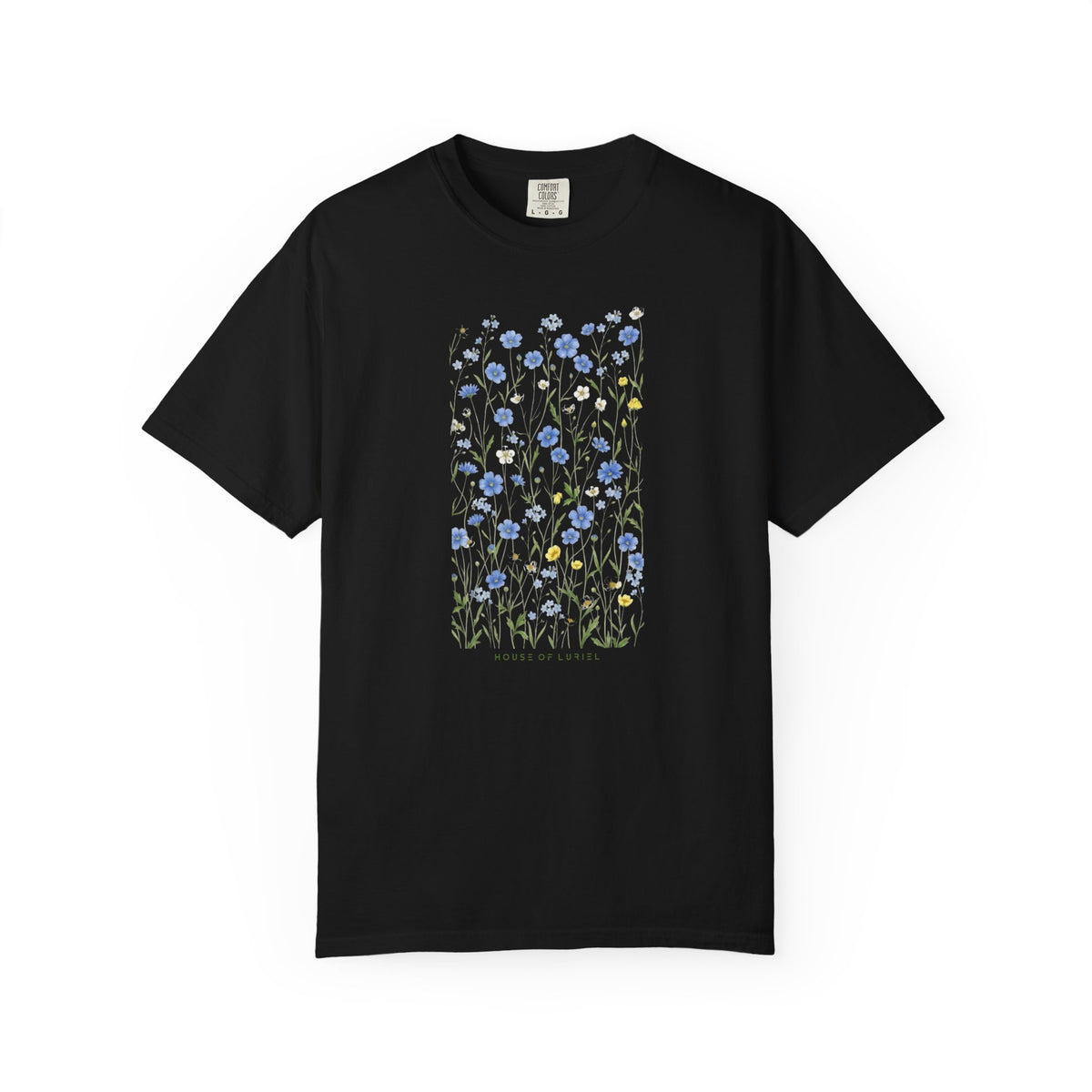T-Shirt Blue Wildflowers Meadow T-Shirt Blue Wildflowers Meadow T-Shirt
