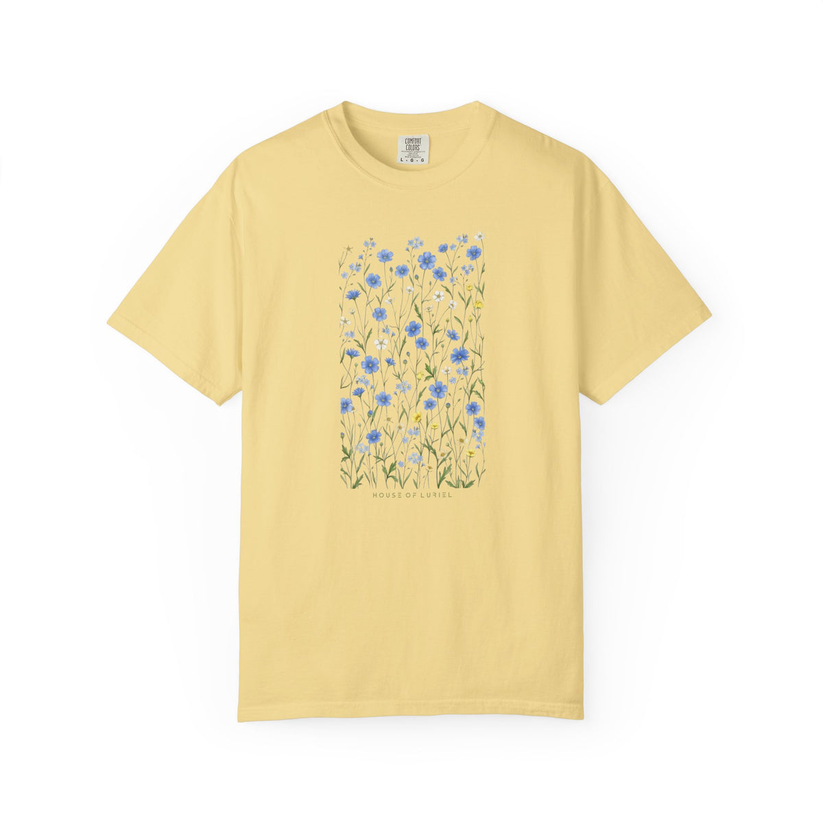 T-Shirt Blue Wildflowers Meadow T-Shirt Blue Wildflowers Meadow T-Shirt