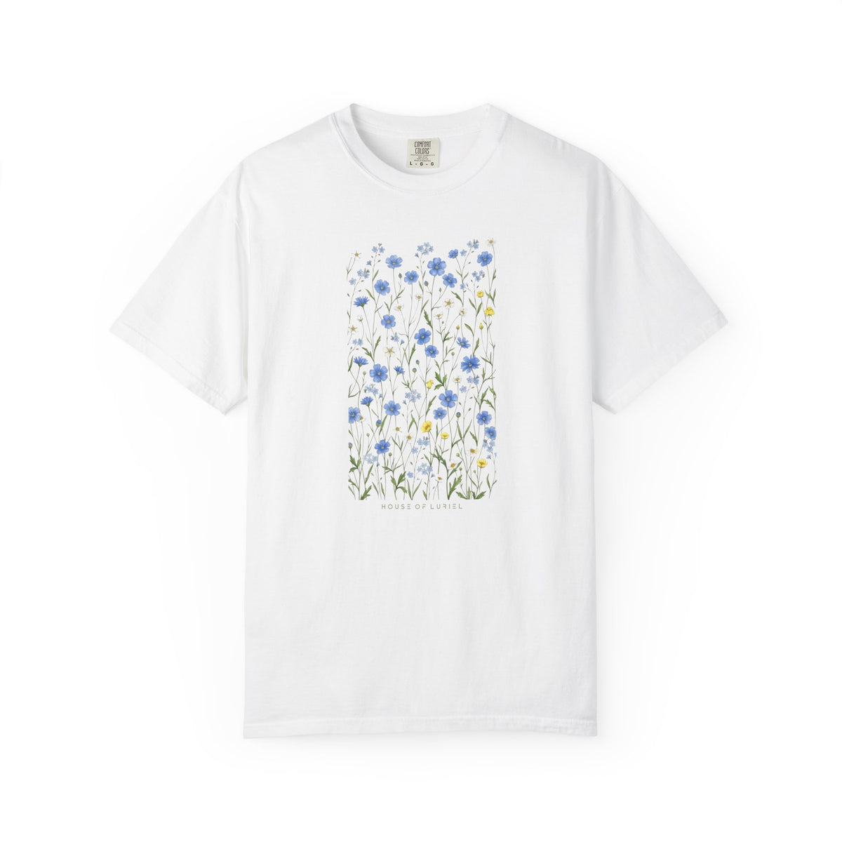 T-Shirt Blue Wildflowers Meadow T-Shirt Blue Wildflowers Meadow T-Shirt