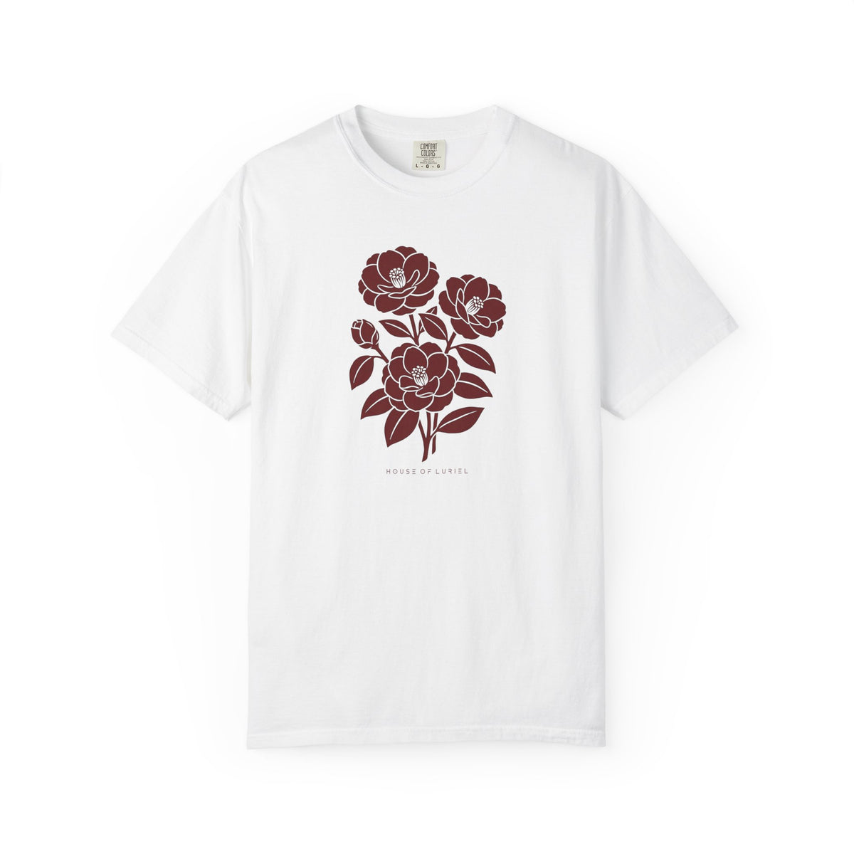 T-Shirt Burgundi Magnolias T-Shirt Burgundi Magnolias T-Shirt