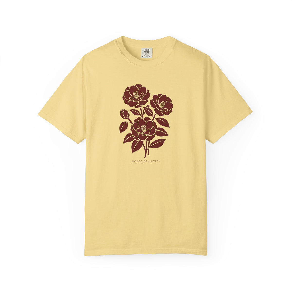 T-Shirt Burgundi Magnolias T-Shirt Burgundi Magnolias T-Shirt