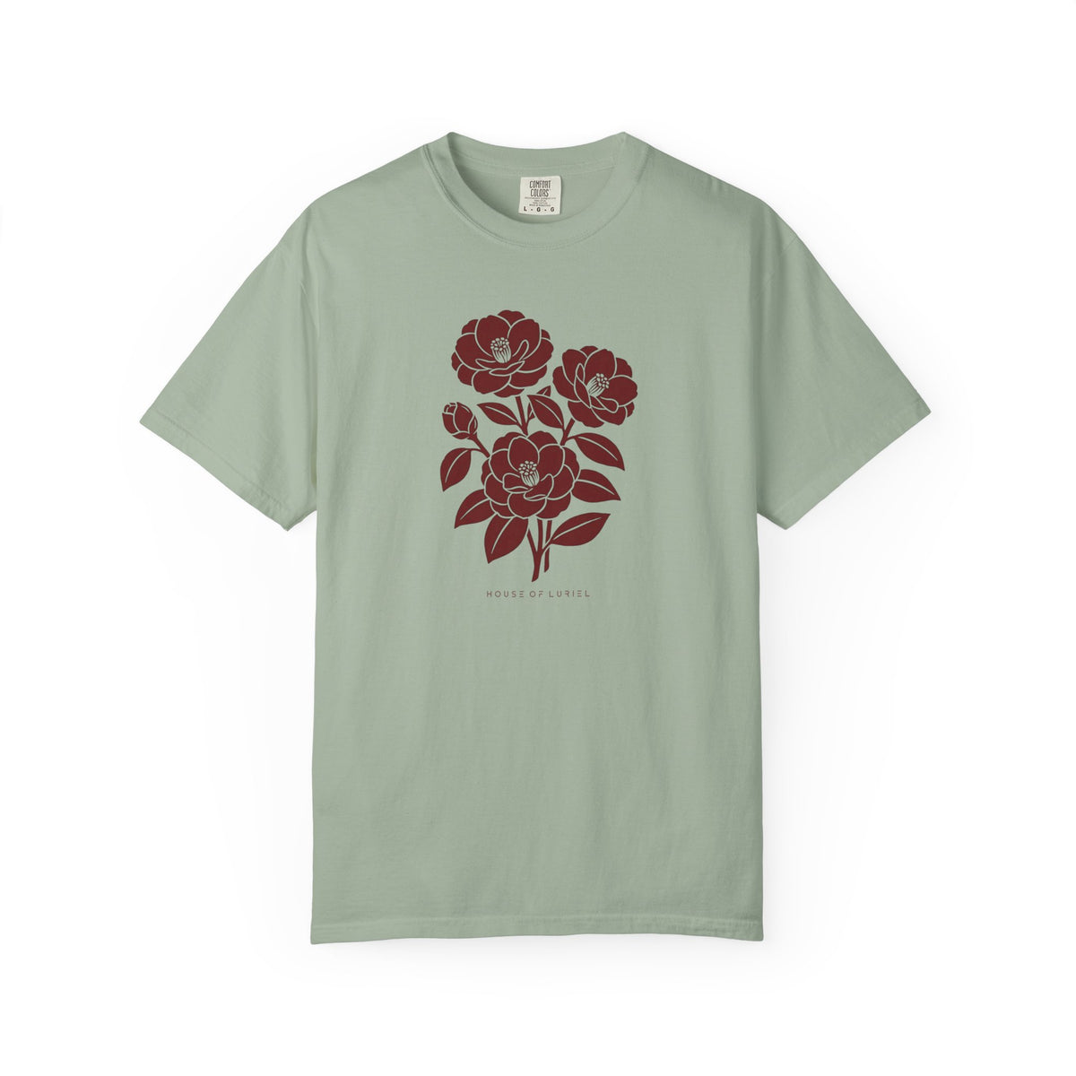 T-Shirt Burgundi Magnolias T-Shirt Burgundi Magnolias T-Shirt