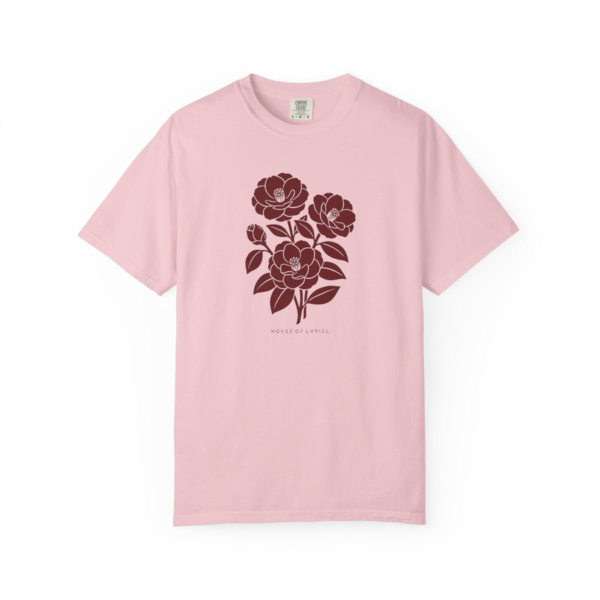 T-Shirt Burgundi Magnolias T-Shirt Burgundi Magnolias T-Shirt