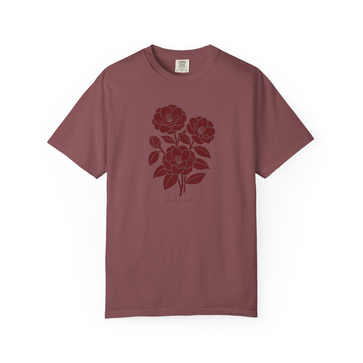 T-Shirt Burgundi Magnolias T-Shirt Burgundi Magnolias T-Shirt