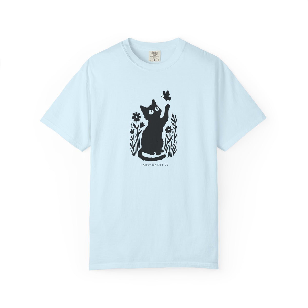 T-Shirt Cat & Butterfly Graphic T-Shirt Cat & Butterfly Graphic T-Shirt