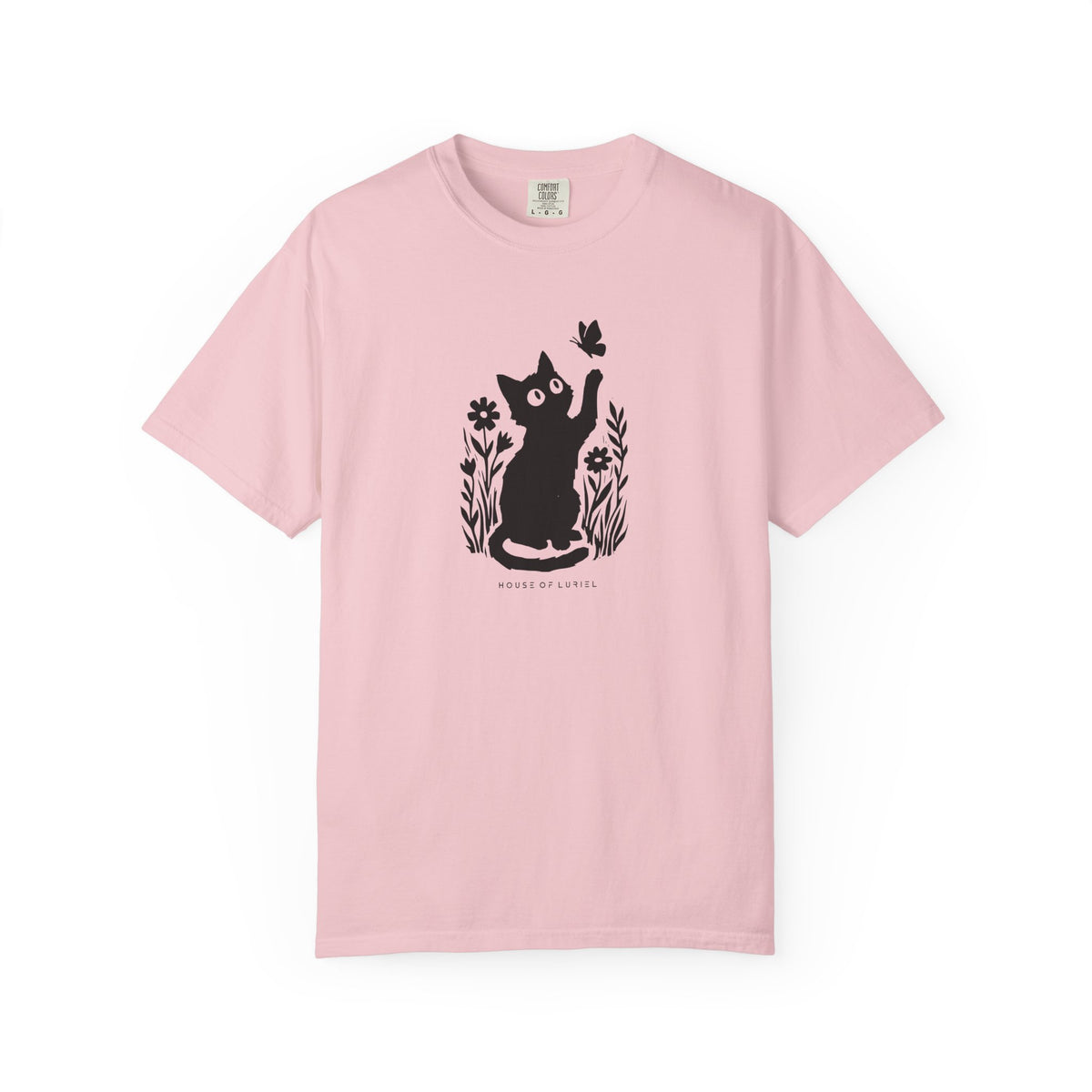 T-Shirt Cat & Butterfly Graphic T-Shirt Cat & Butterfly Graphic T-Shirt