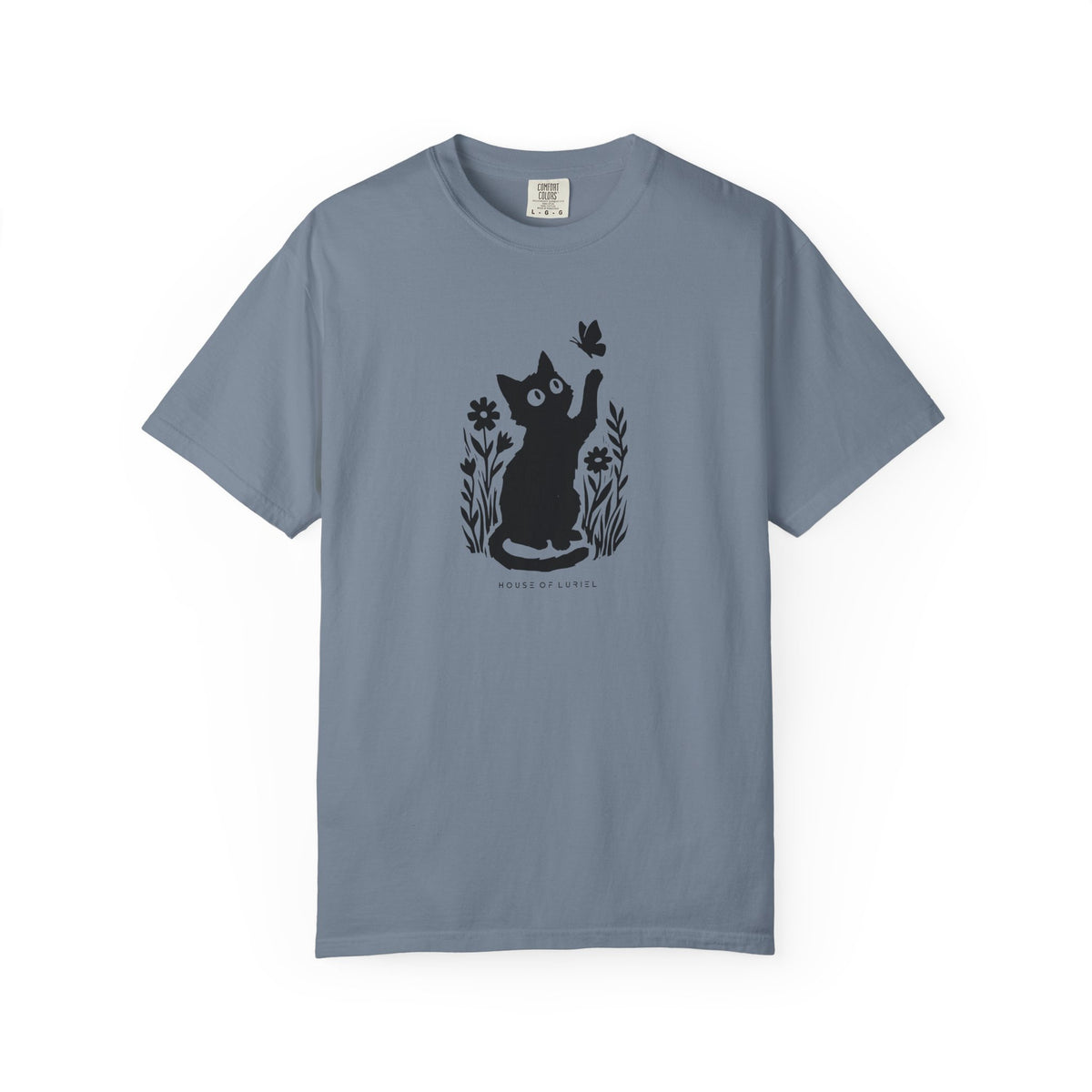 T-Shirt Cat & Butterfly Graphic T-Shirt Cat & Butterfly Graphic T-Shirt