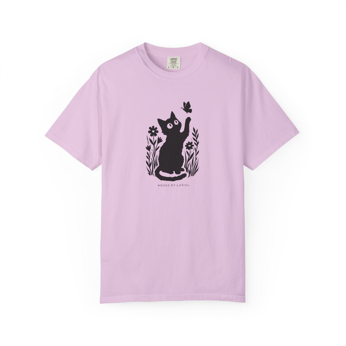T-Shirt Cat & Butterfly Graphic T-Shirt Cat & Butterfly Graphic T-Shirt