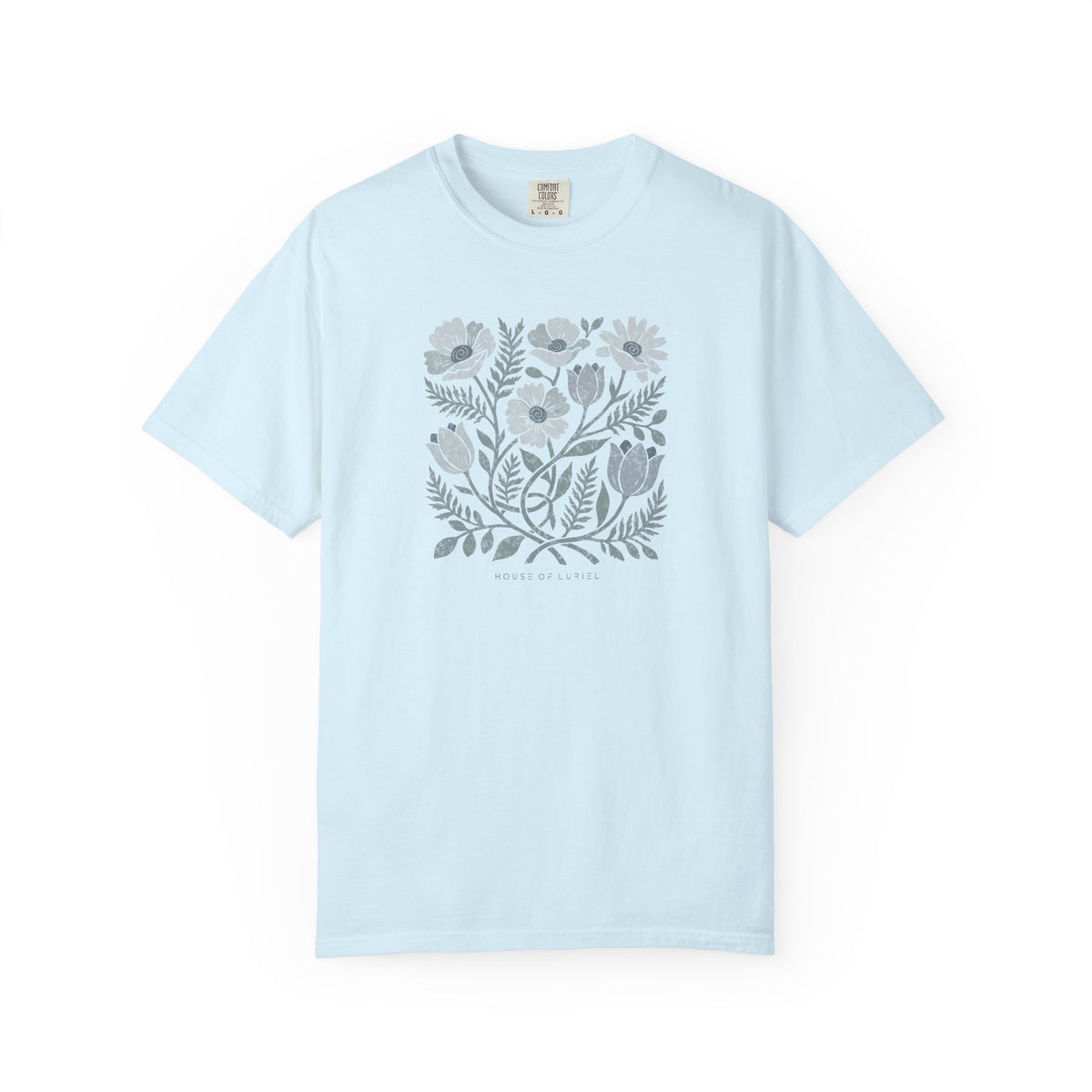 T-Shirt Floral Art Square Print T-Shirt Floral Art Square Print T-Shirt