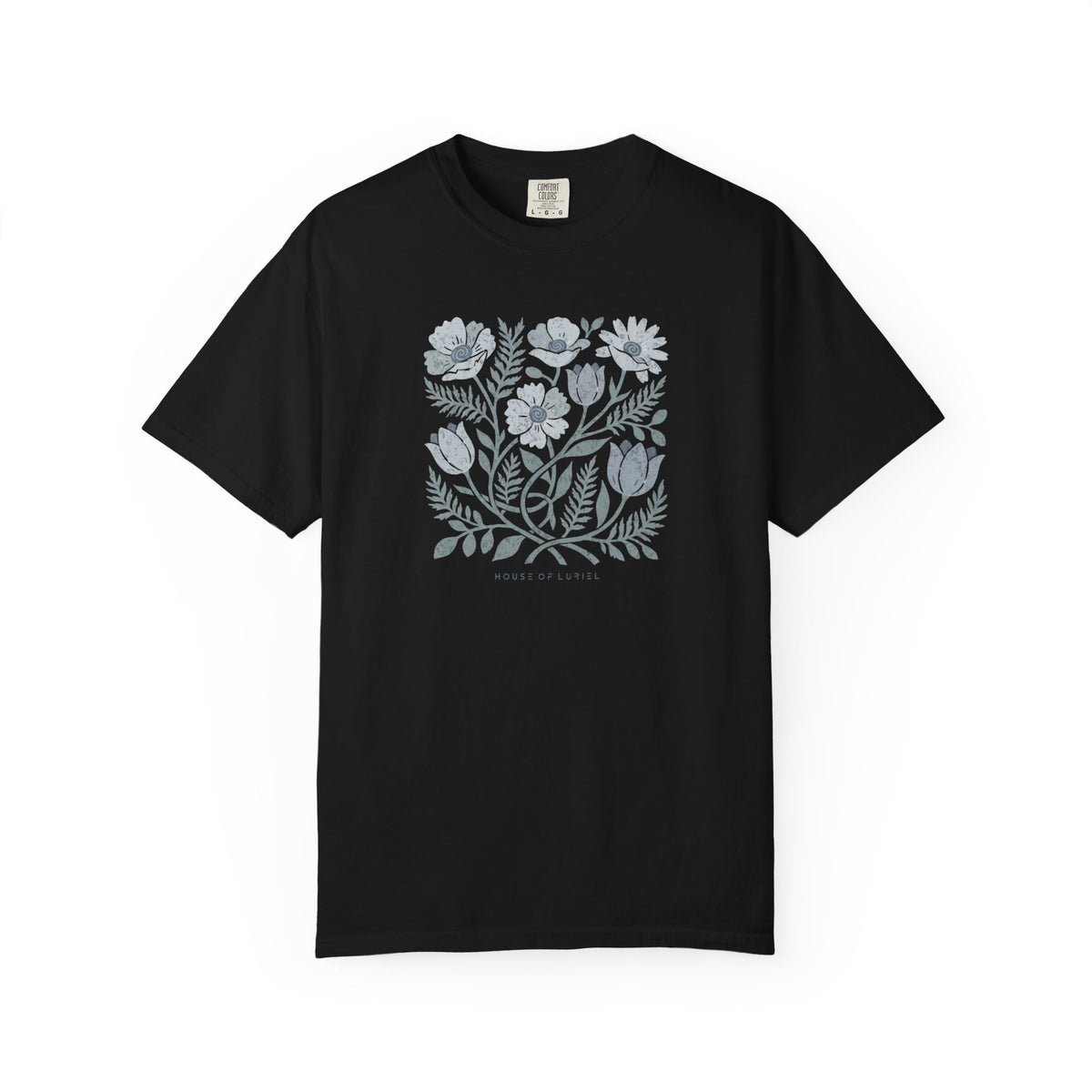 T-Shirt Floral Art Square Print T-Shirt Floral Art Square Print T-Shirt