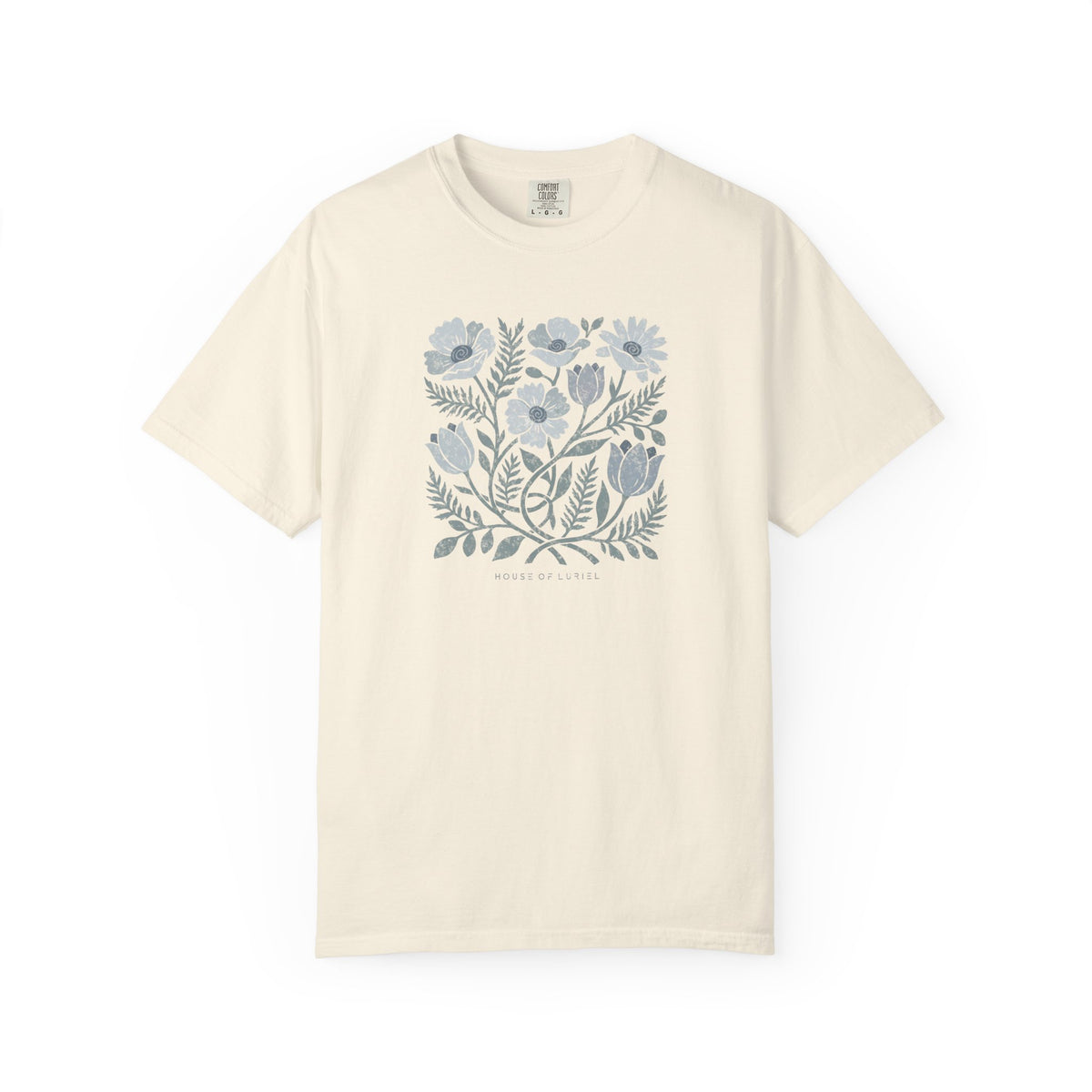 T-Shirt Floral Art Square Print T-Shirt Floral Art Square Print T-Shirt