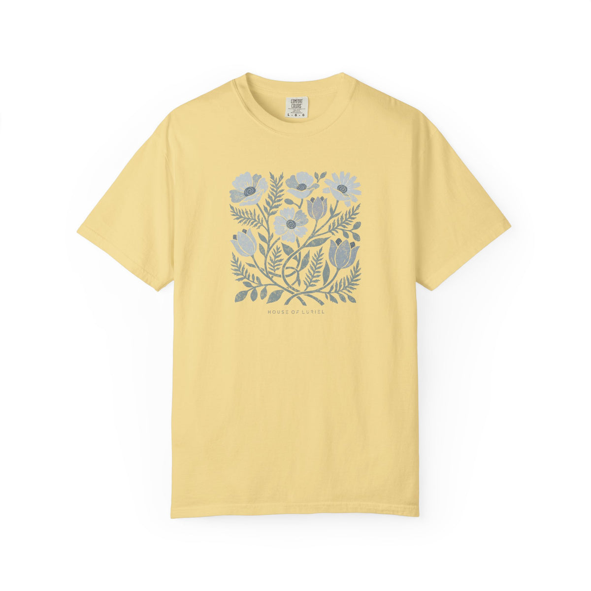 T-Shirt Floral Art Square Print T-Shirt Floral Art Square Print T-Shirt