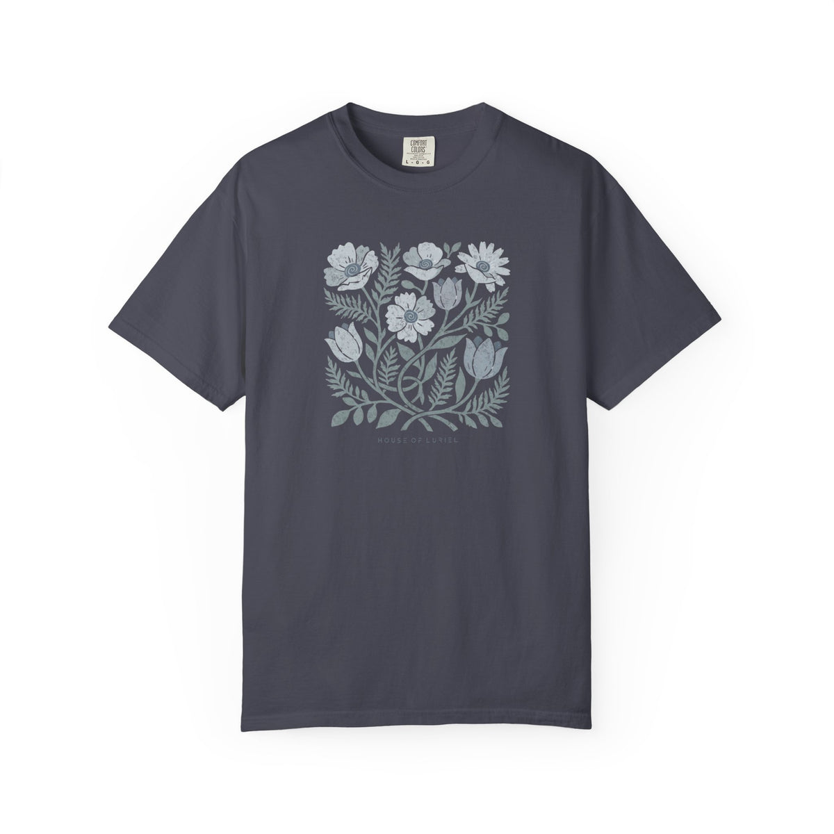 T-Shirt Floral Art Square Print T-Shirt Floral Art Square Print T-Shirt