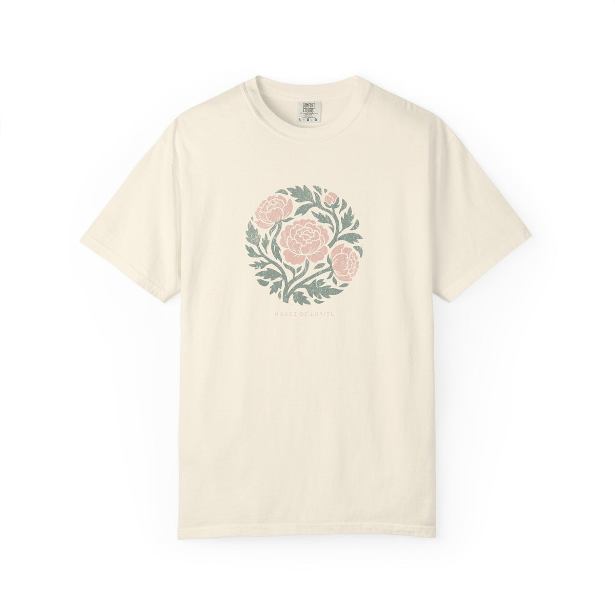 T-Shirt Floral Peony Circle T-Shirt Floral Peony Circle T-Shirt