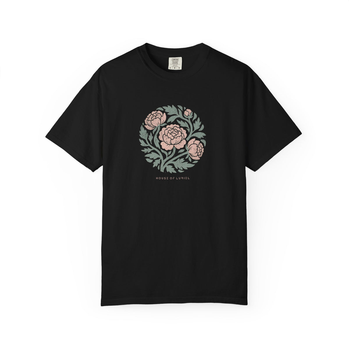 T-Shirt Floral Peony Circle T-Shirt Floral Peony Circle T-Shirt