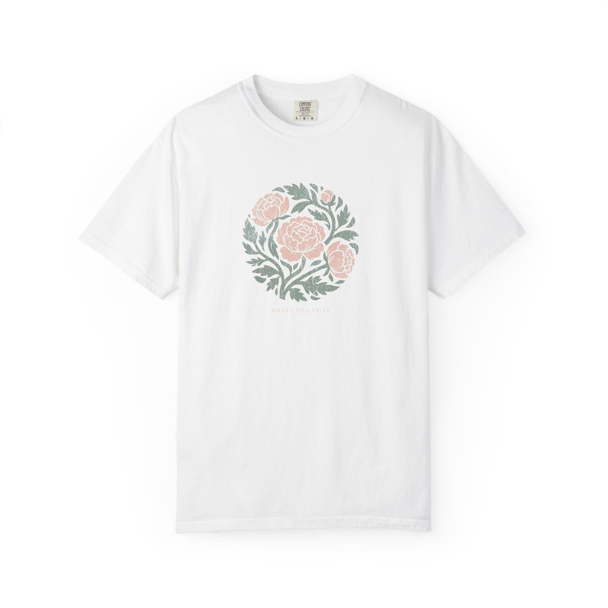 T-Shirt Floral Peony Circle T-Shirt Floral Peony Circle T-Shirt