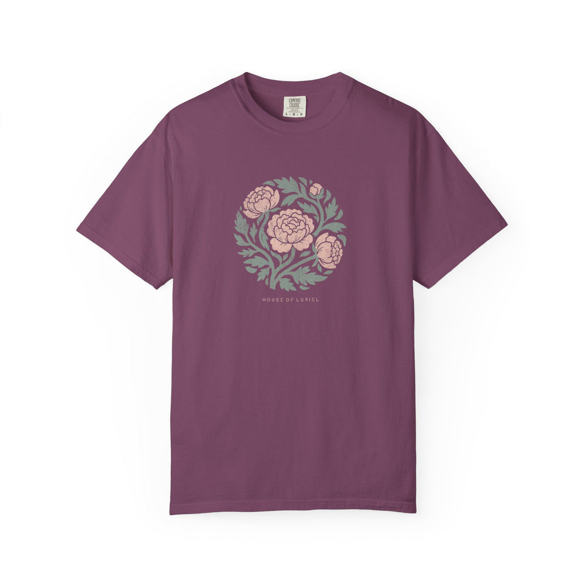 T-Shirt Floral Peony Circle T-Shirt Floral Peony Circle T-Shirt