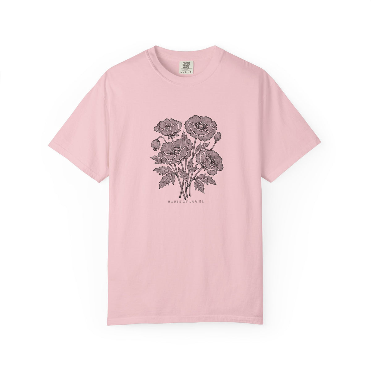 T-Shirt Floral Poppy Bouquet T-Shirt Floral Poppy Bouquet T-Shirt