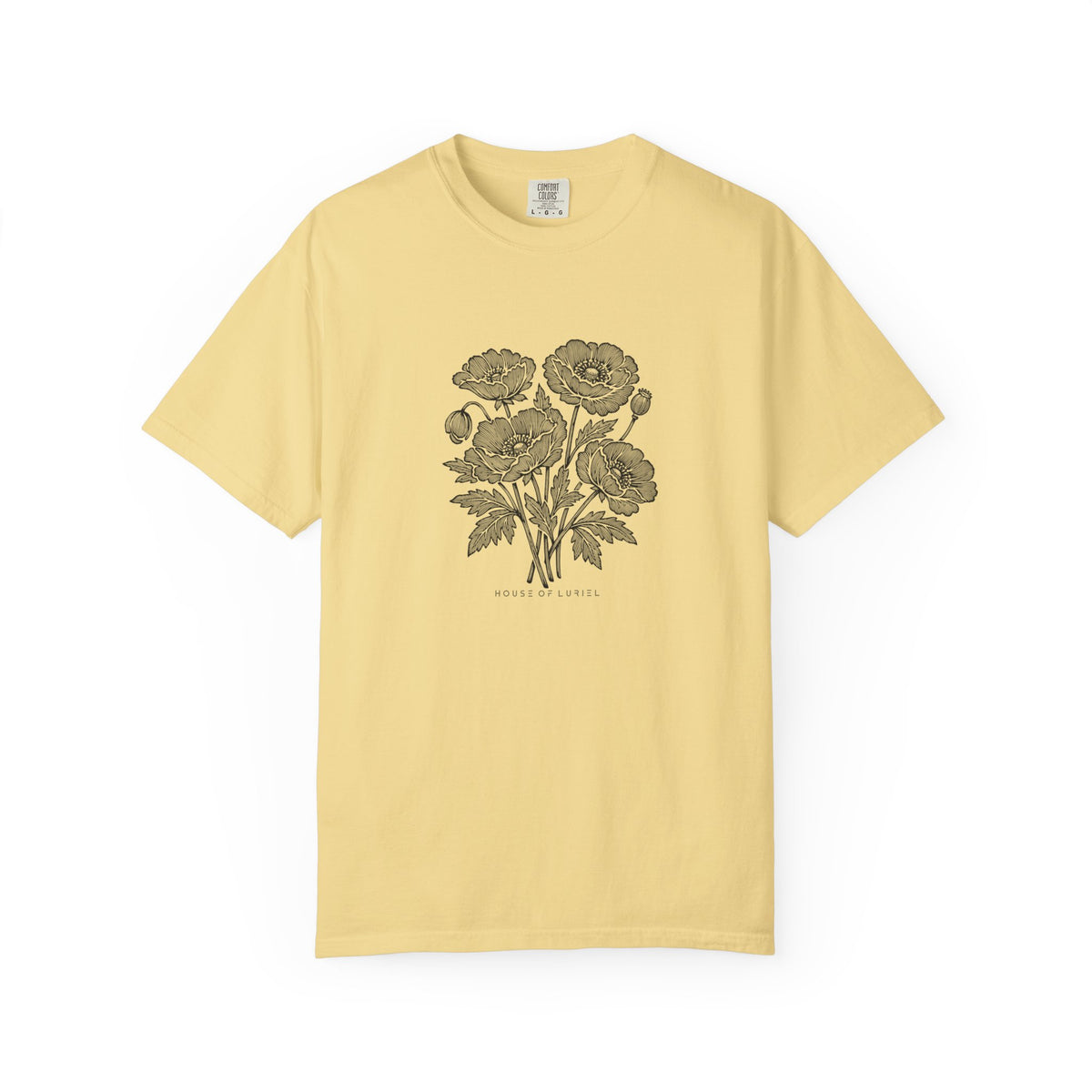 T-Shirt Floral Poppy Bouquet T-Shirt Floral Poppy Bouquet T-Shirt