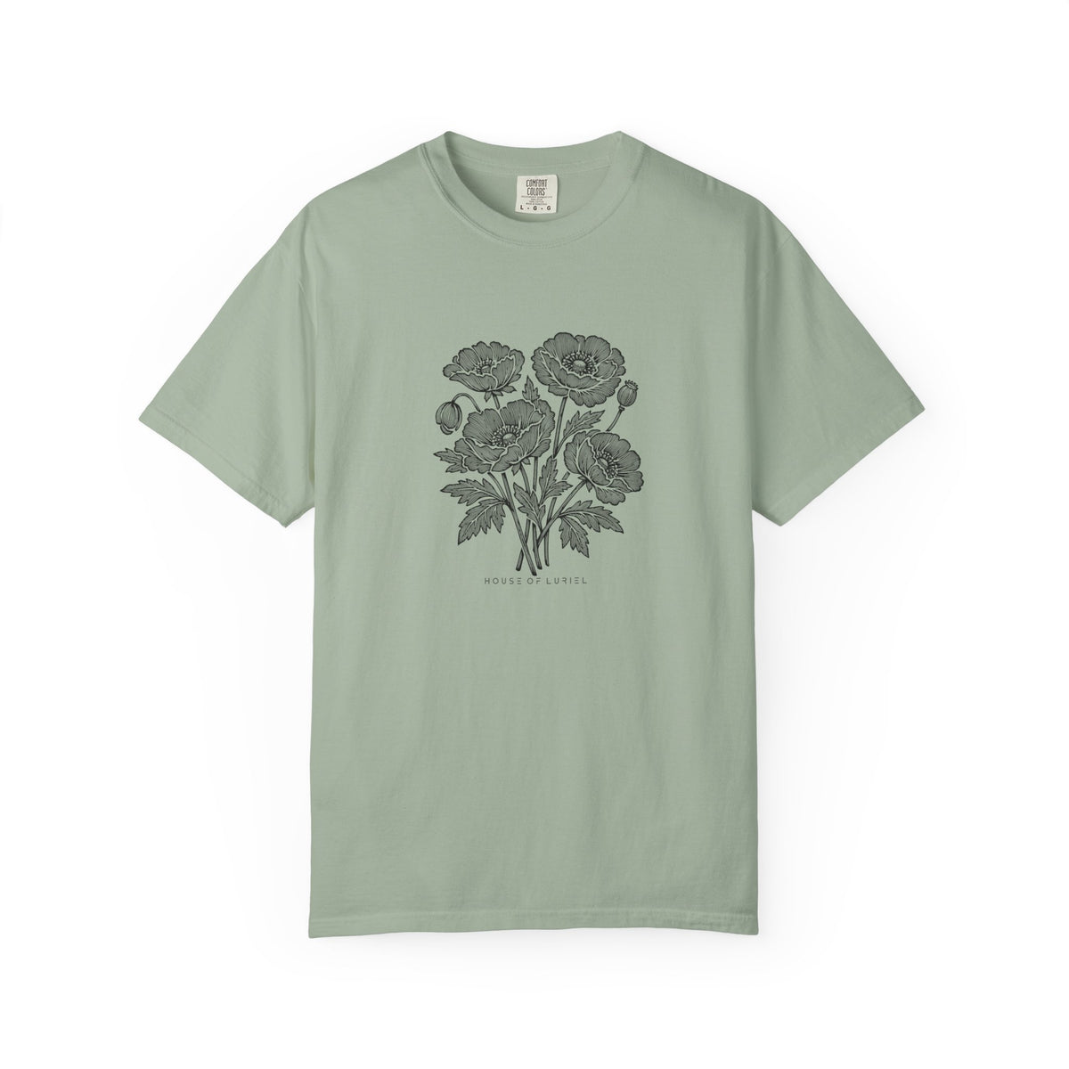 T-Shirt Floral Poppy Bouquet T-Shirt Floral Poppy Bouquet T-Shirt