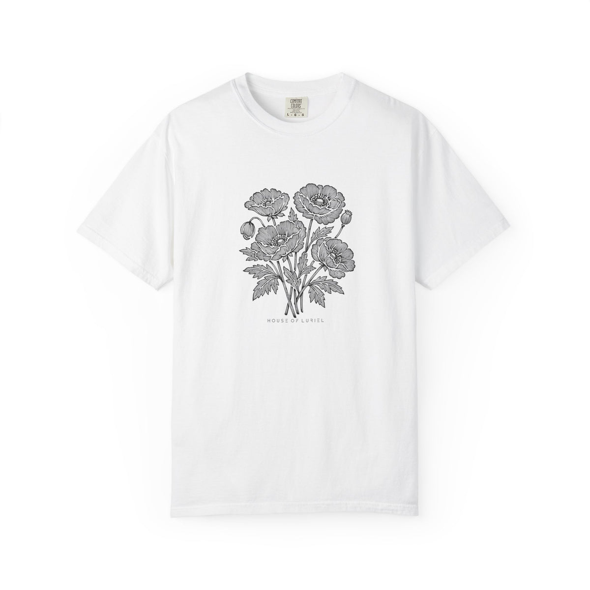 T-Shirt Floral Poppy Bouquet T-Shirt Floral Poppy Bouquet T-Shirt